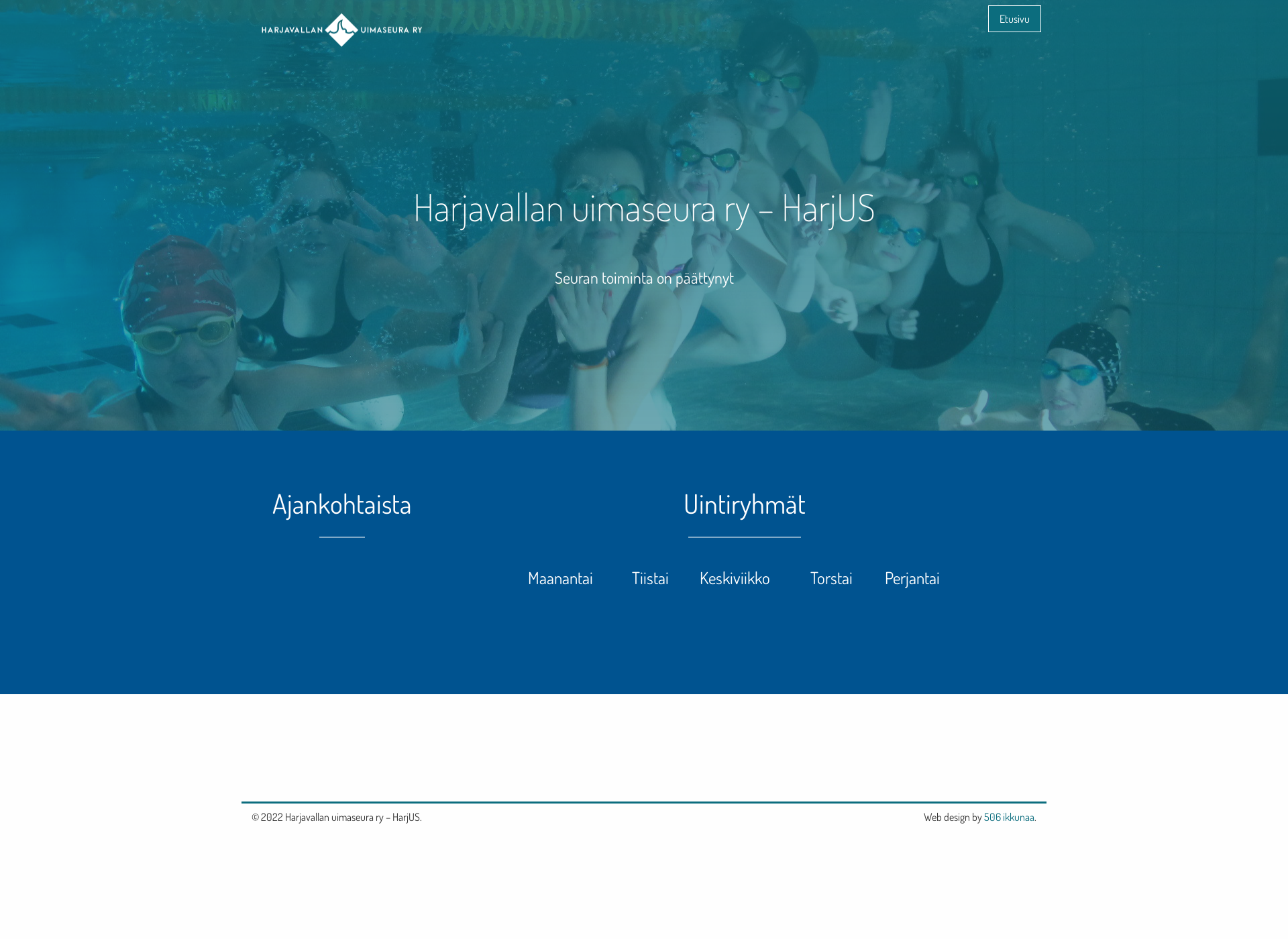 Screenshot for harjavallanuimaseura.fi