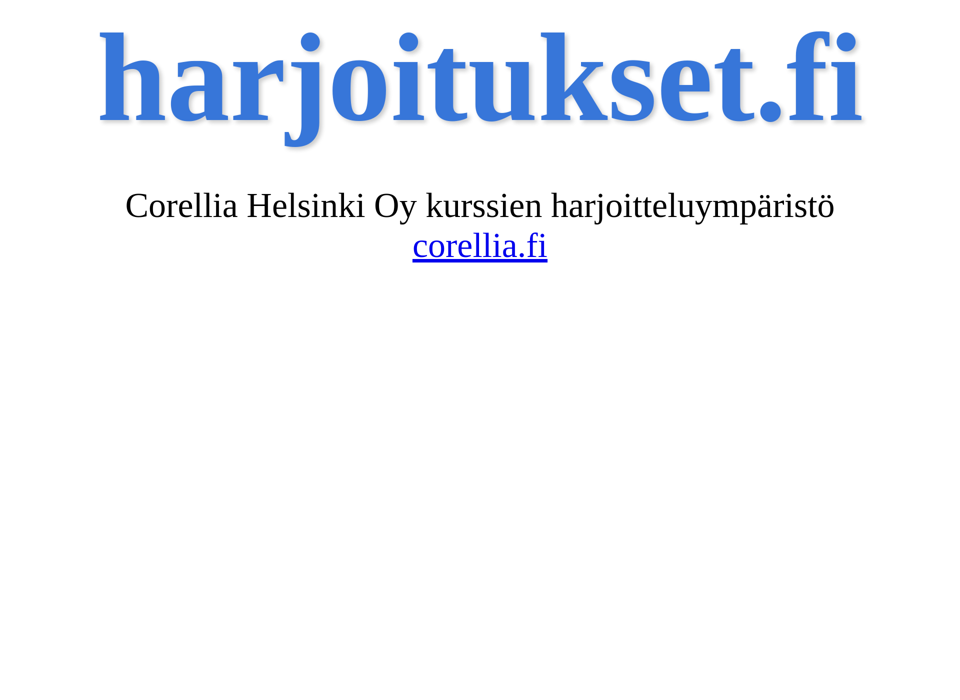 Skärmdump för harjoitukset.fi