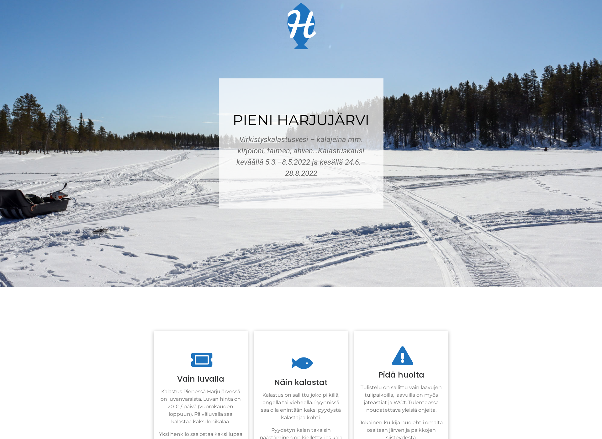 Skärmdump för harjujarvi.fi