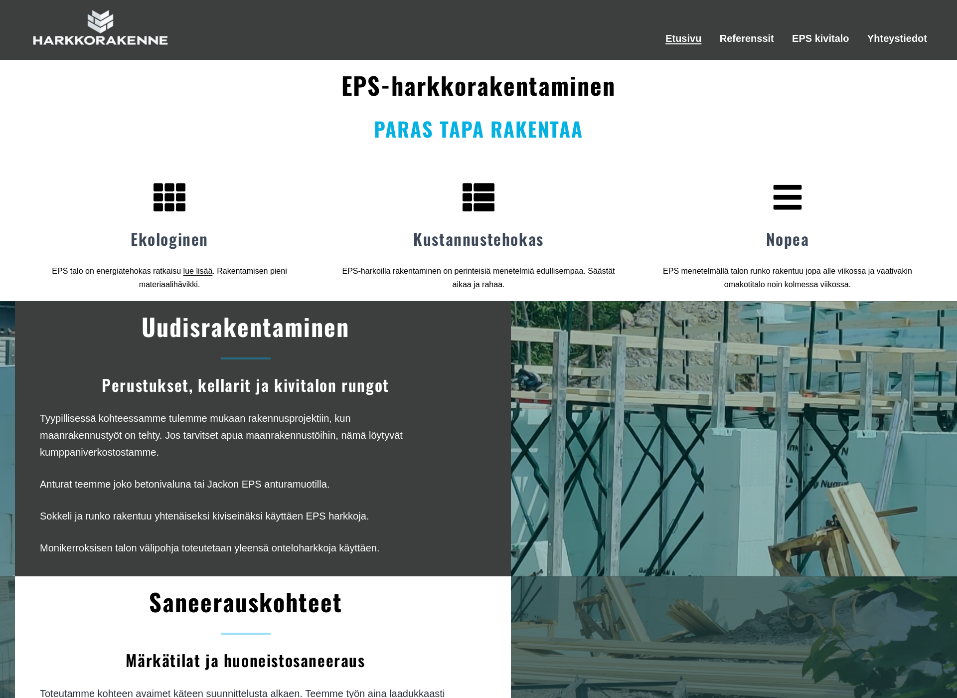 Screenshot for harkkorakenne.fi