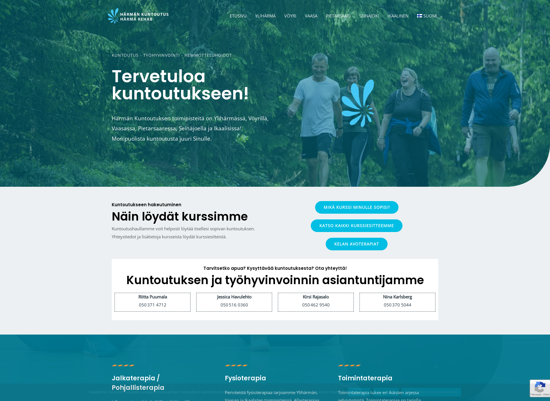 Screenshot for harmankuntokeskus.fi