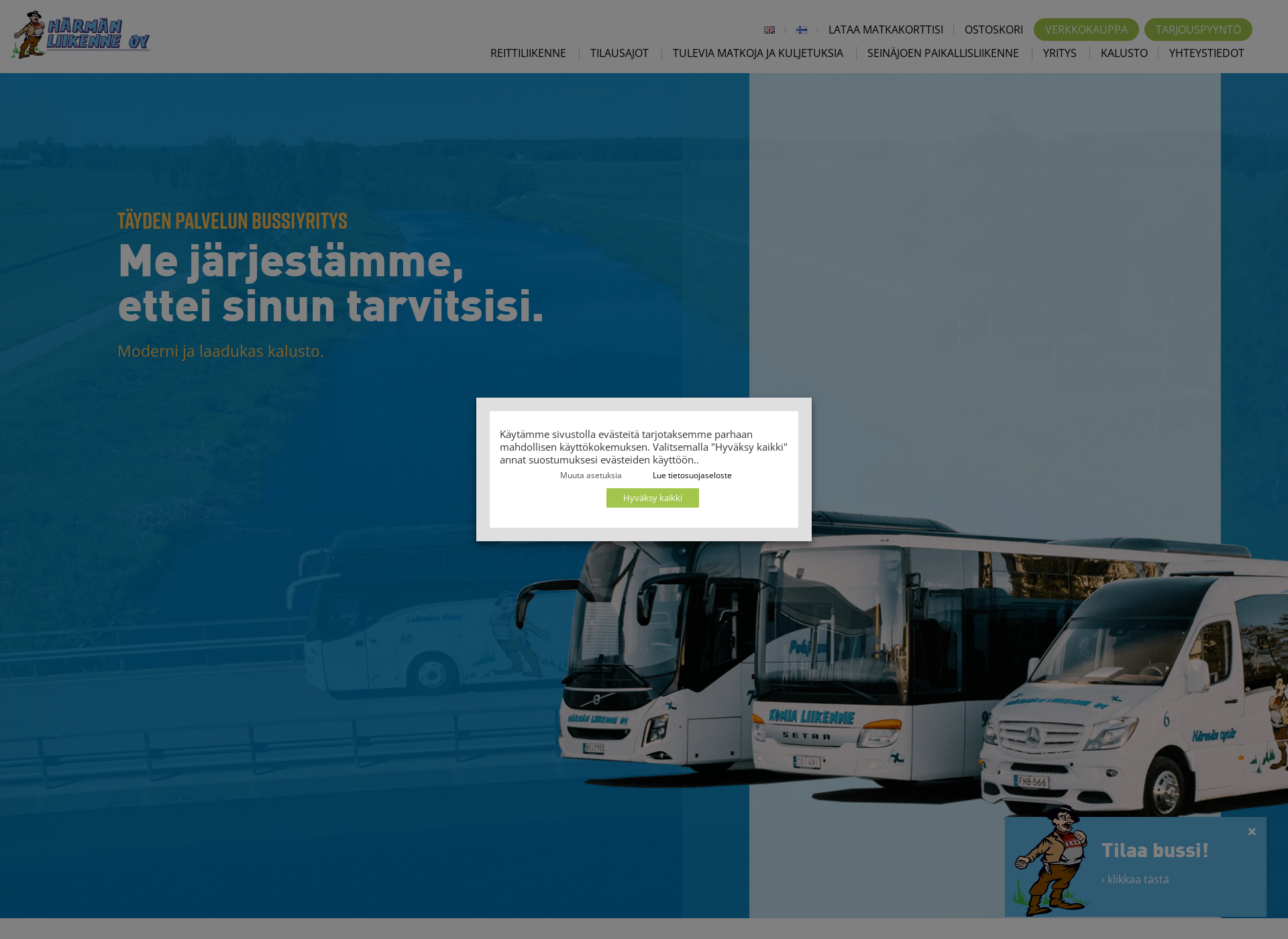 Screenshot for harmanliikenne.fi