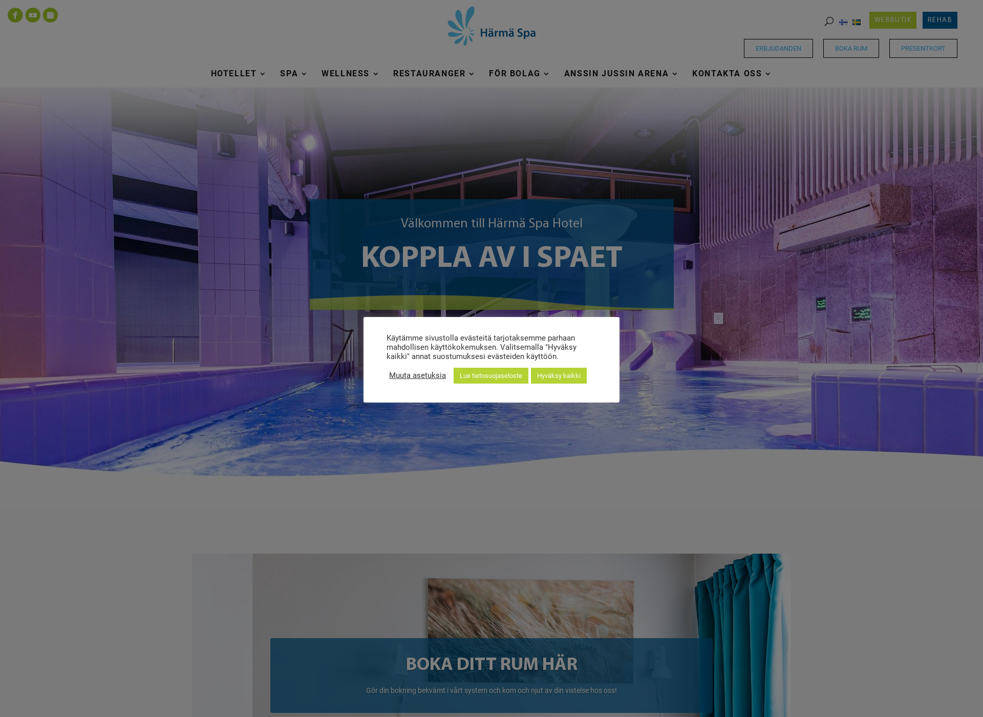 Screenshot for harmaspa.fi