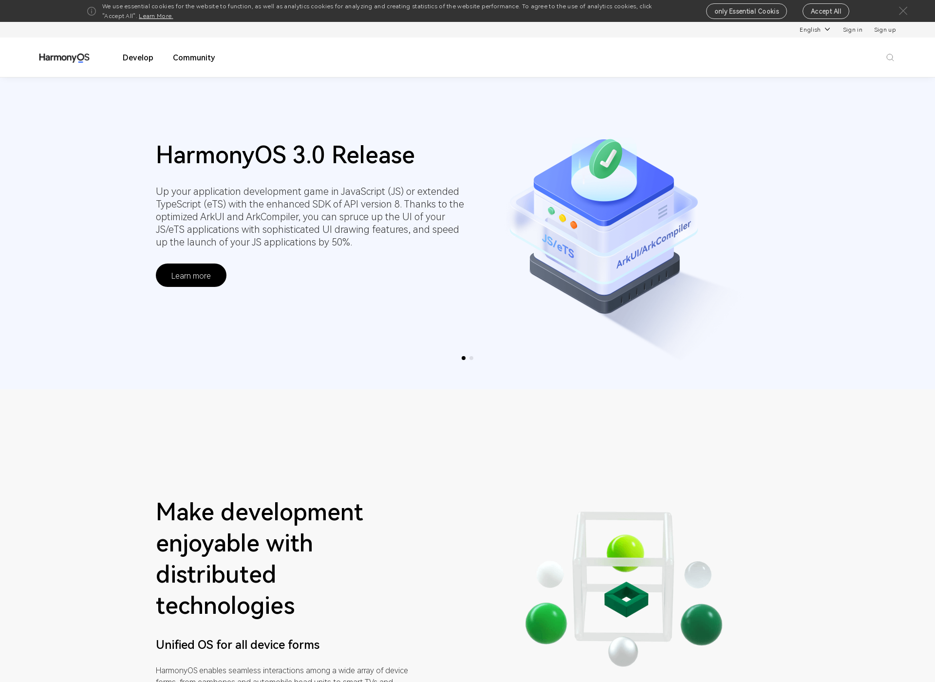 Screenshot for harmonyos.fi