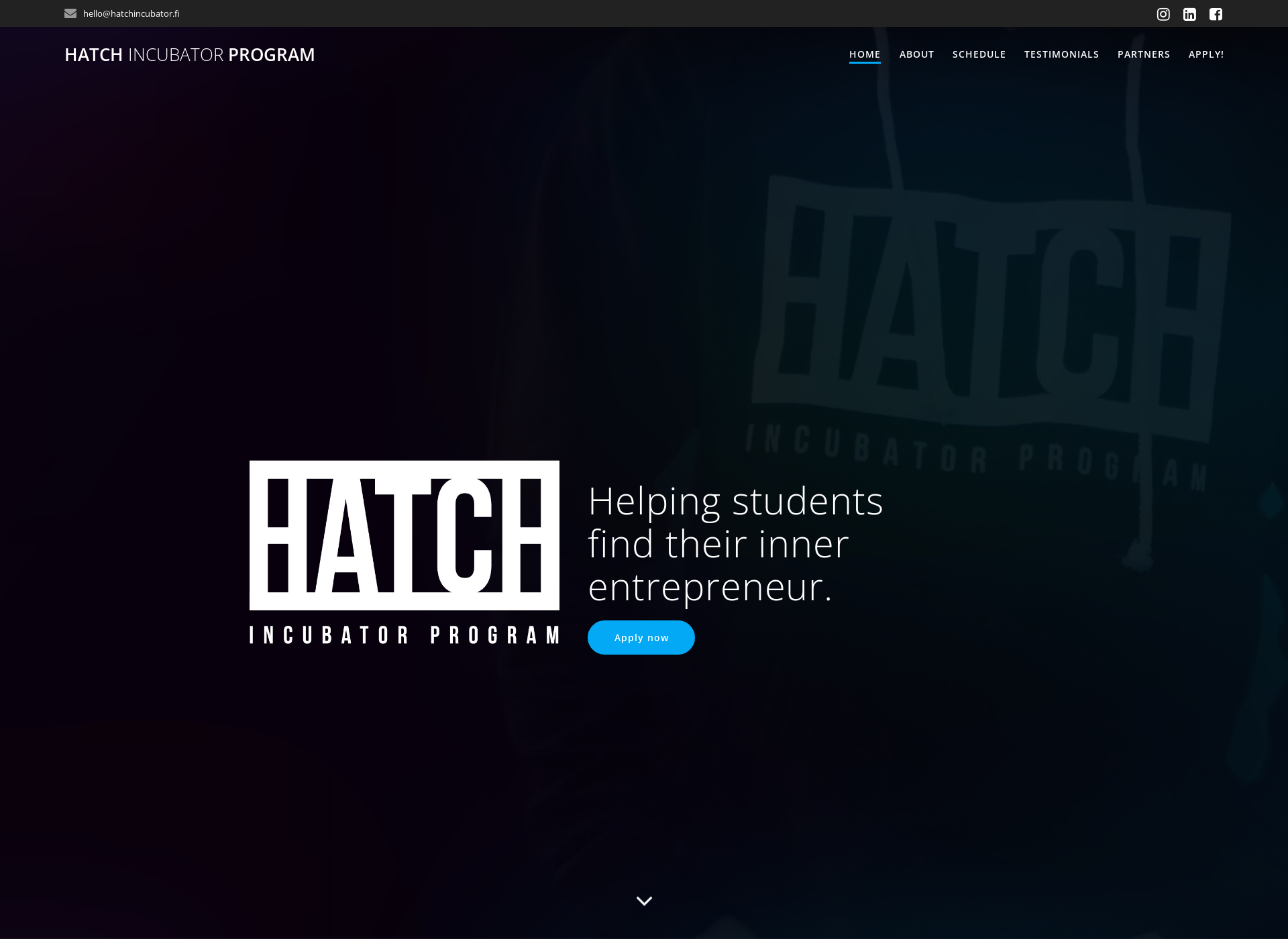 Screenshot for hatchincubator.fi