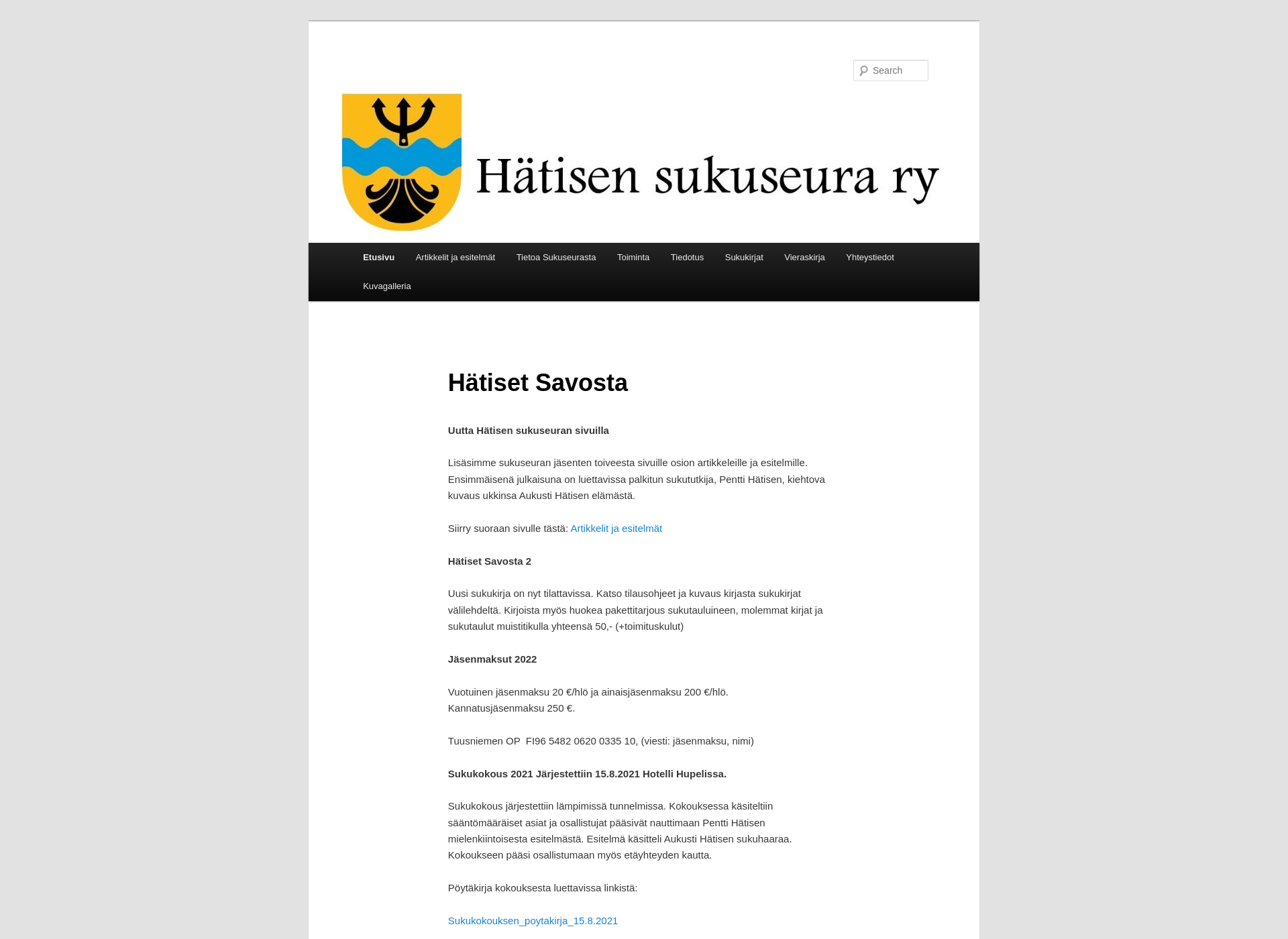 Skärmdump för hatinen.fi