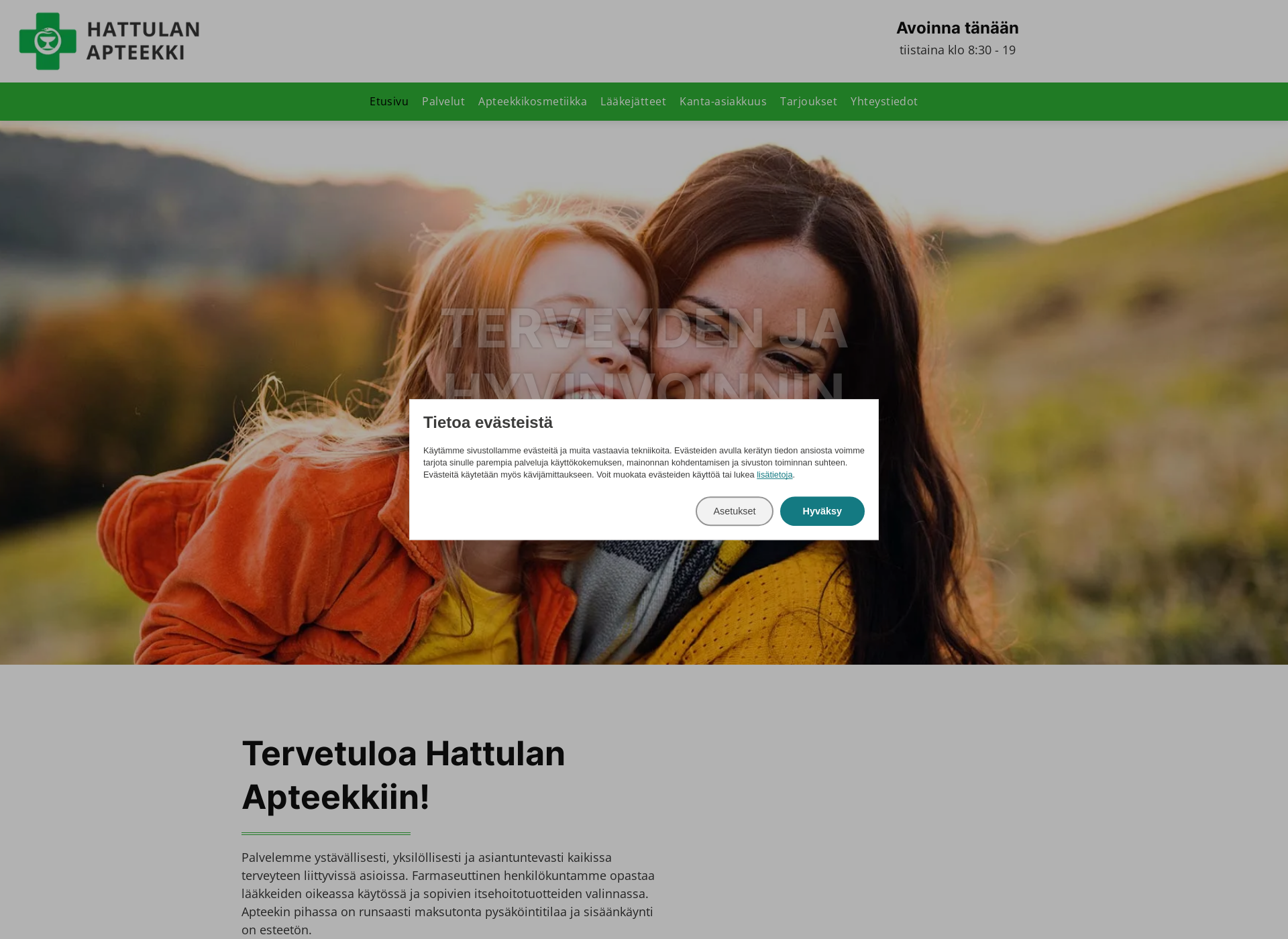Screenshot for hattulanapteekki.fi