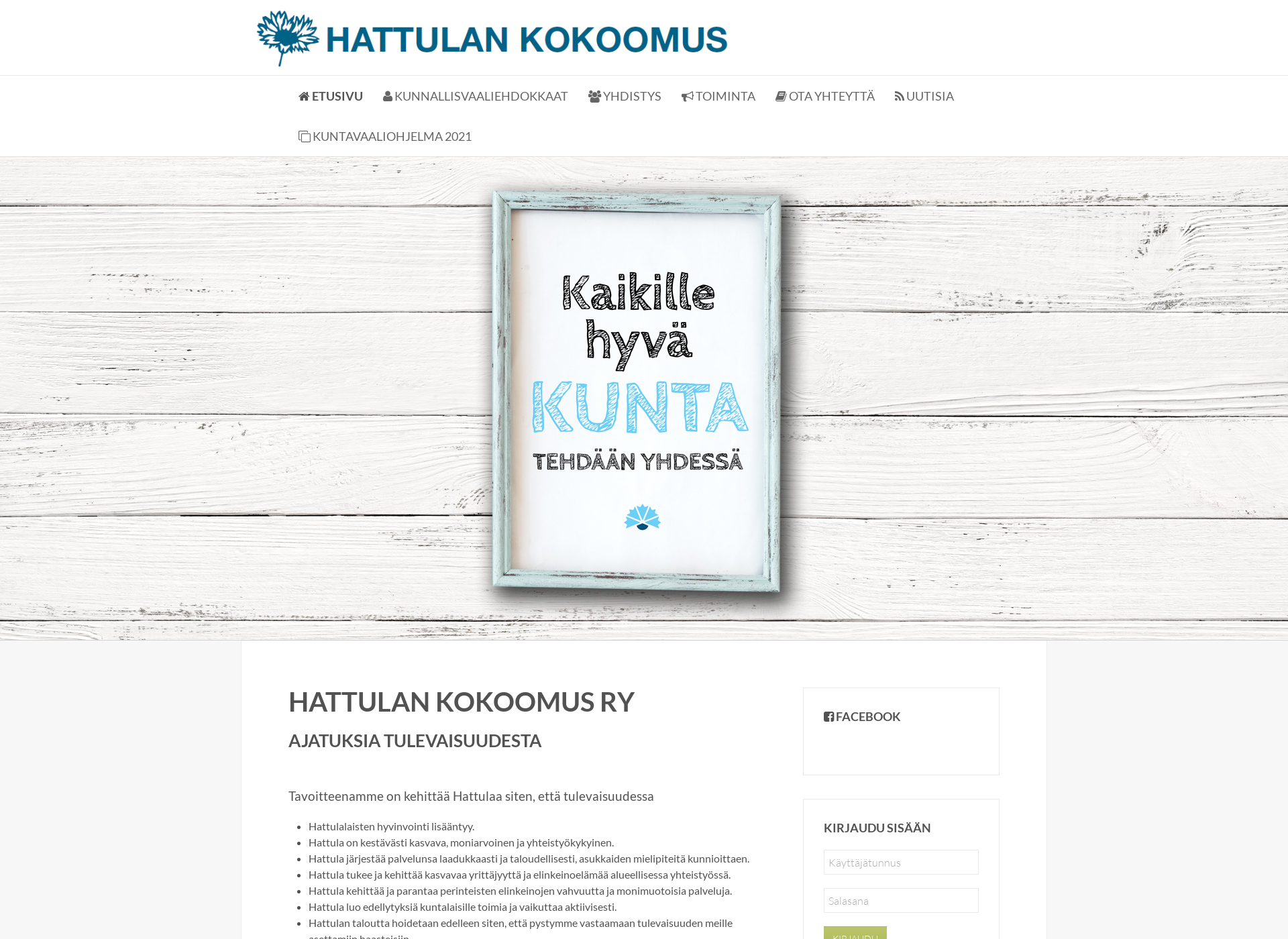 Näyttökuva hattulankokoomus.fi