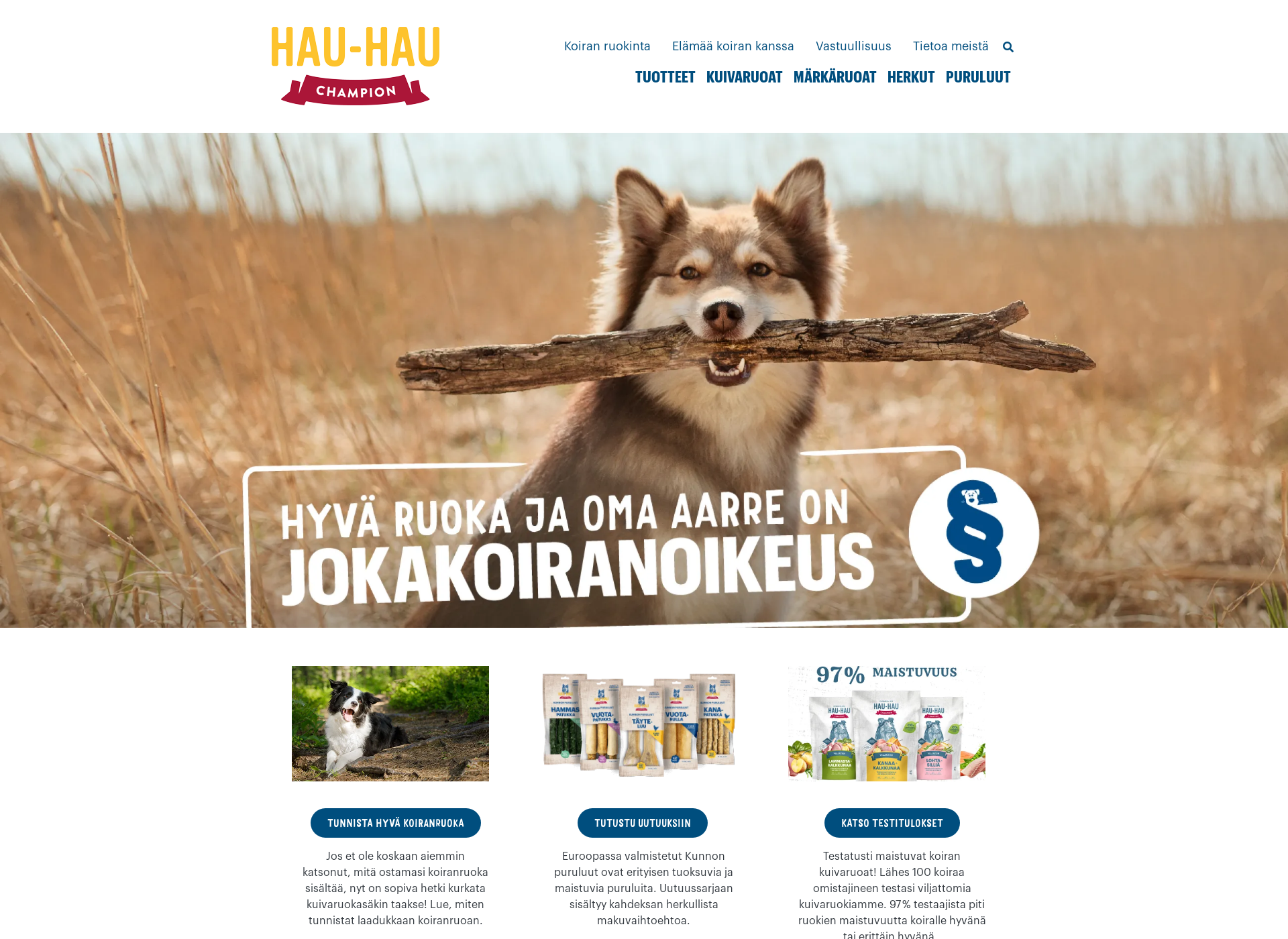 Screenshot for hauhau.fi