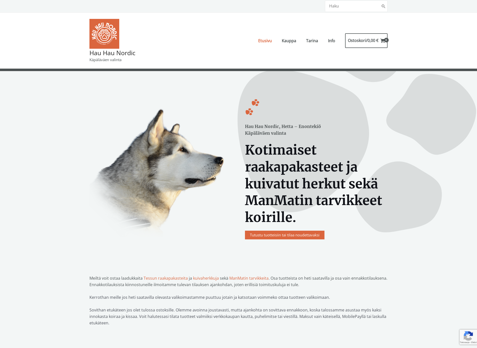 Screenshot for hauhaunordic.fi