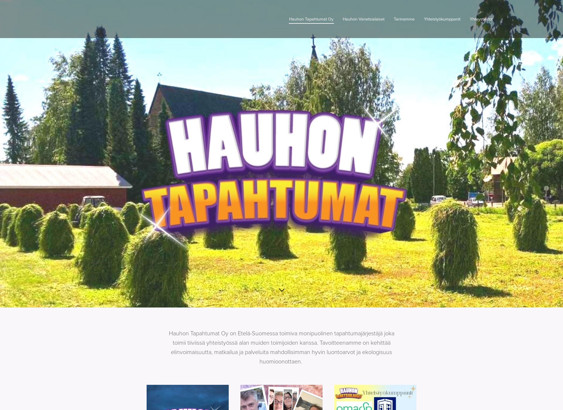 Screenshot for hauhontapahtumat.fi