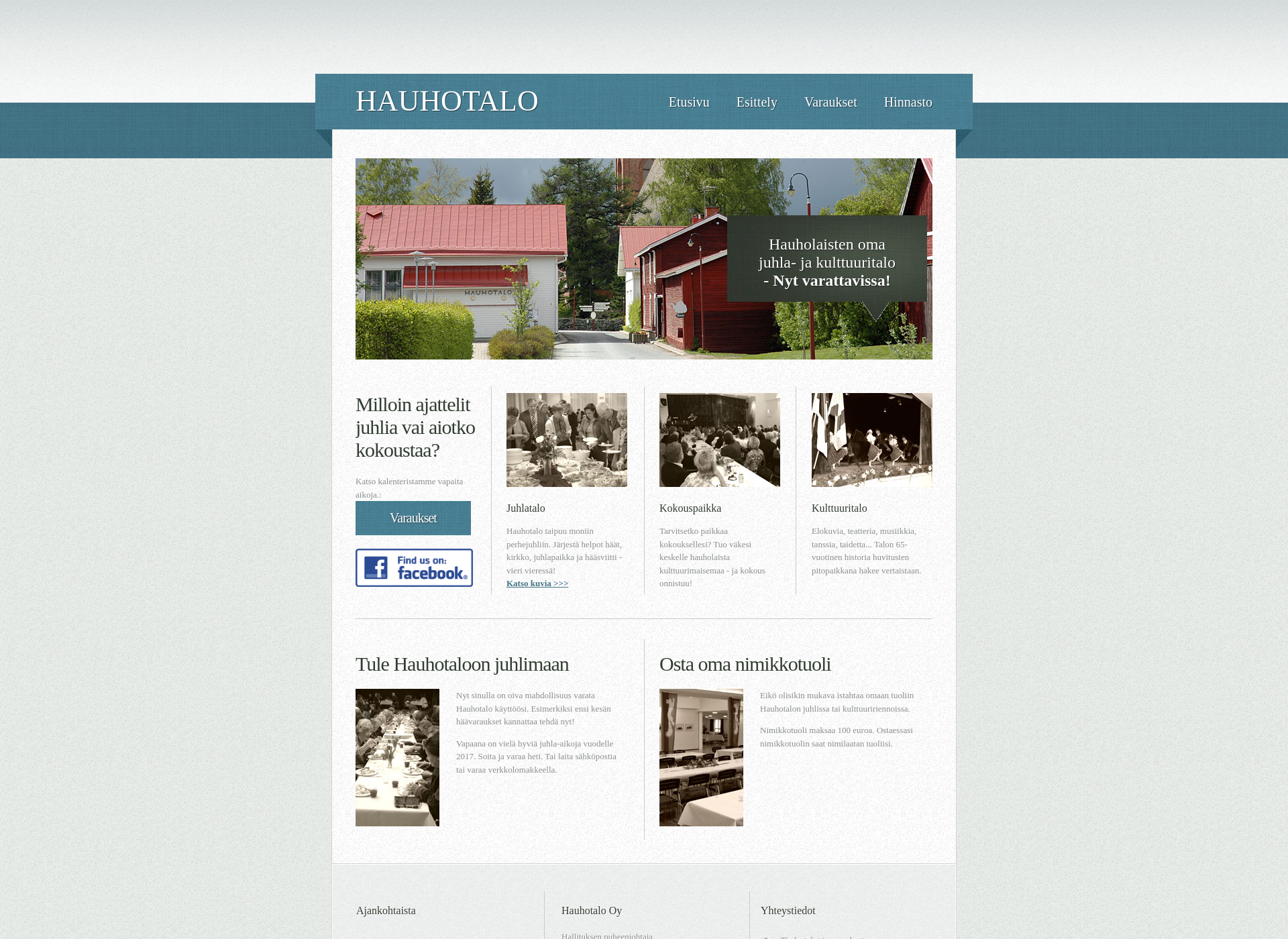 Screenshot for hauhotalo.fi