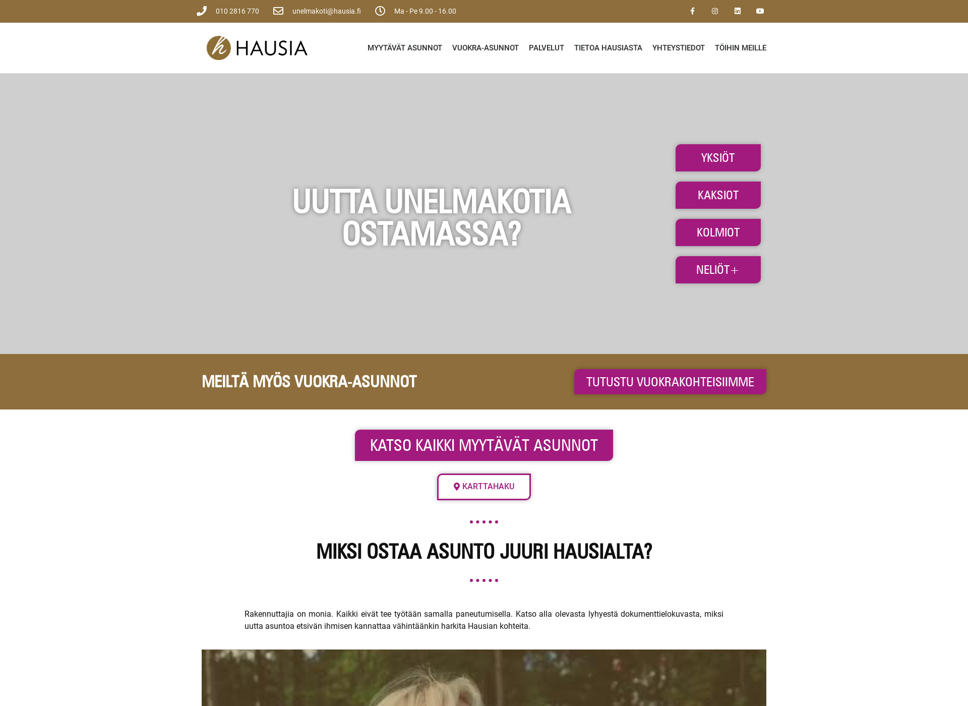 Screenshot for hausia.fi