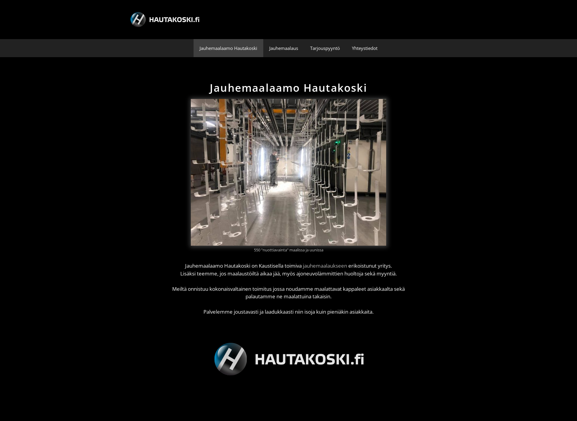 Skärmdump för hautakoski.fi