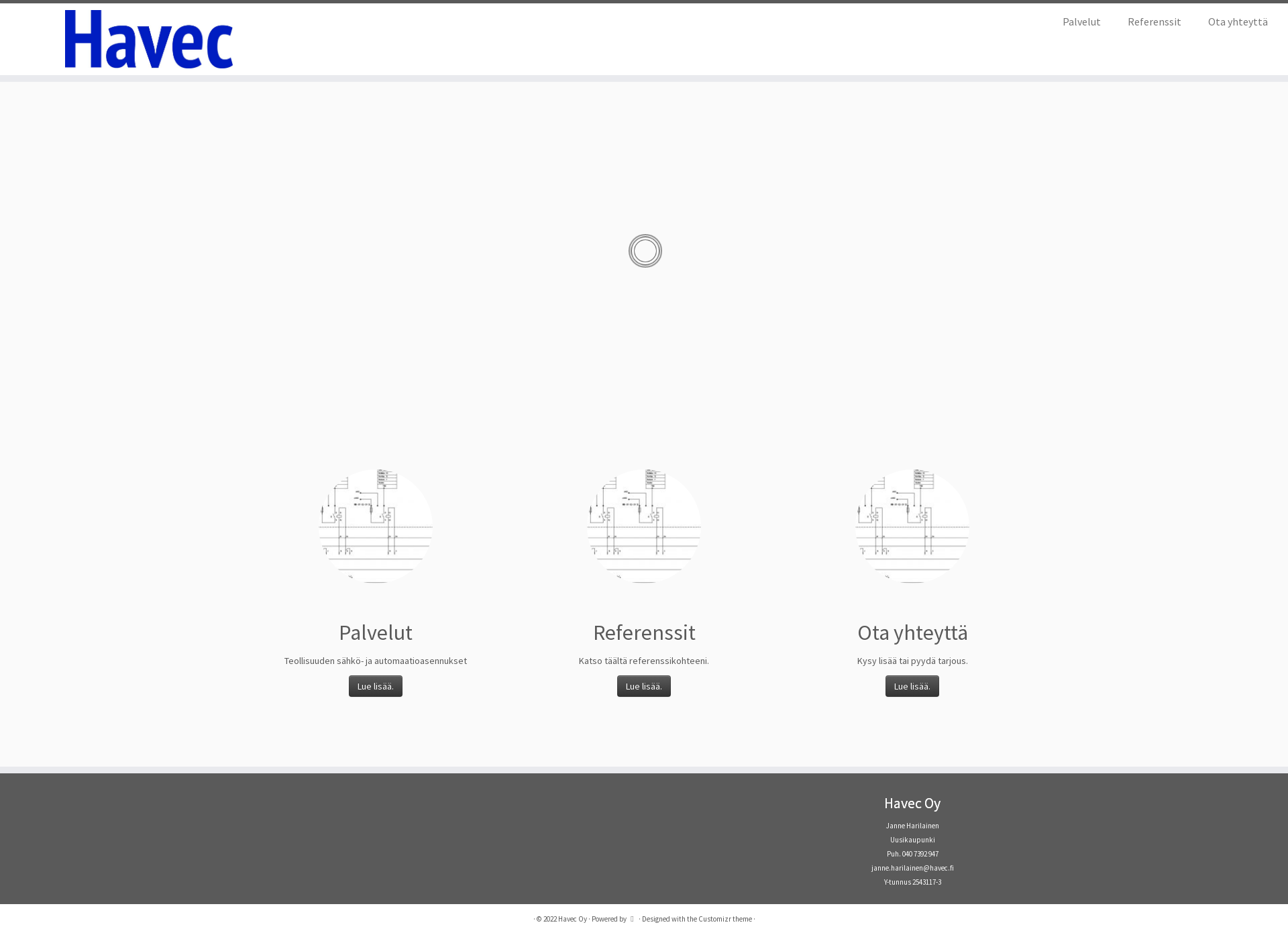 Screenshot for havec.fi