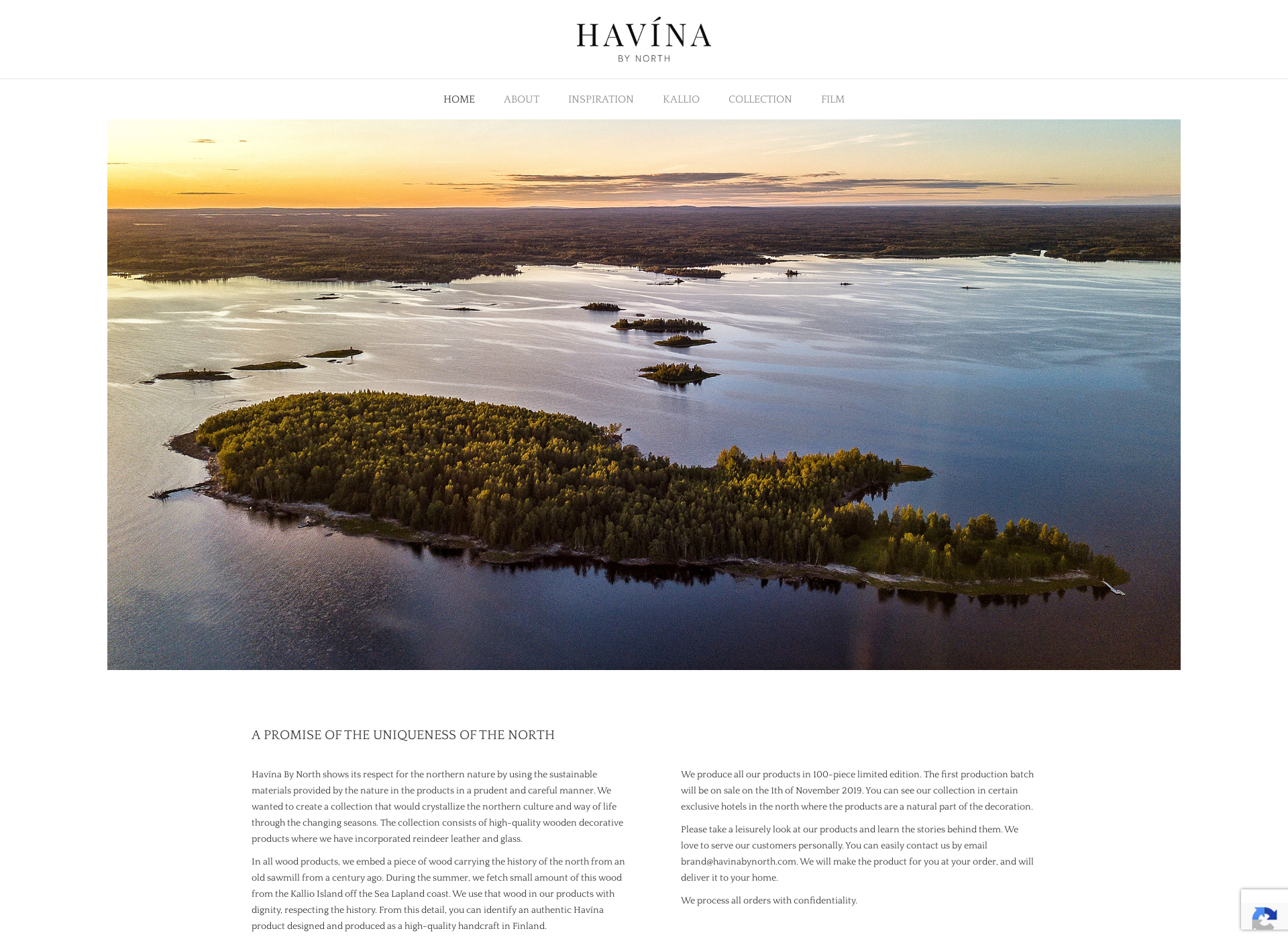 Skärmdump för havinabynorth.fi