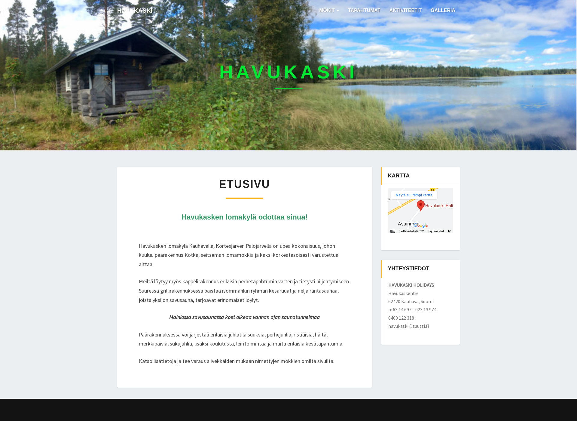 Screenshot for havukaski.fi