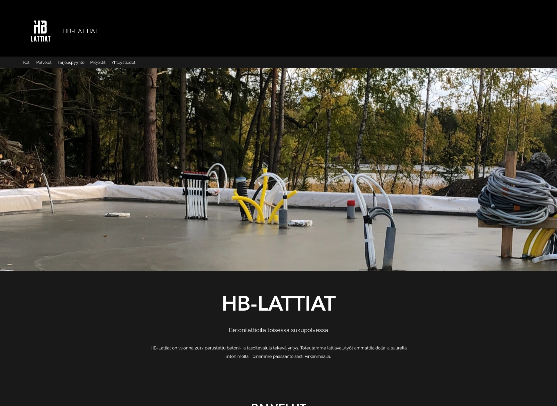 Skärmdump för hb-lattiat.fi