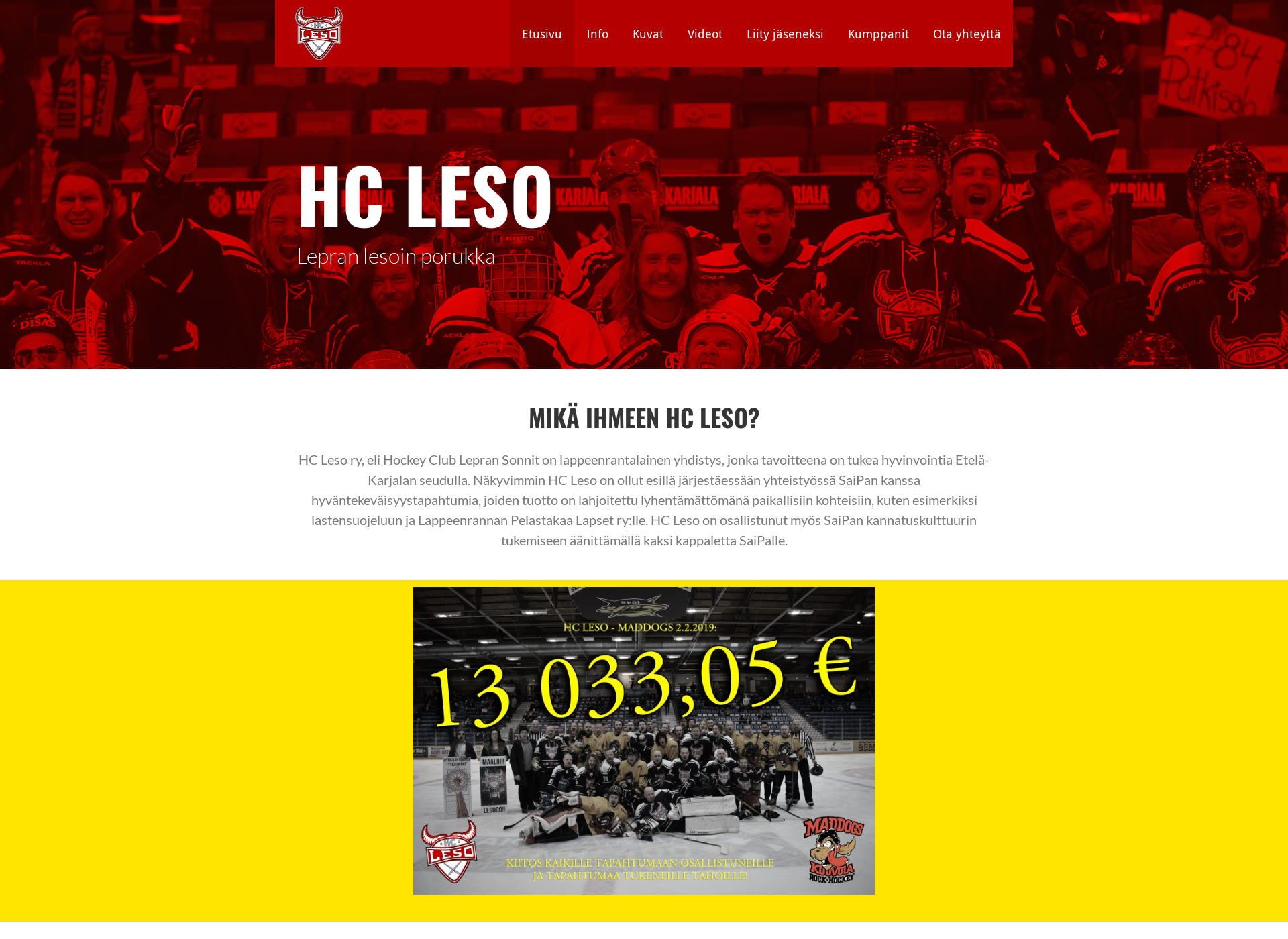 Screenshot for hcleso.fi