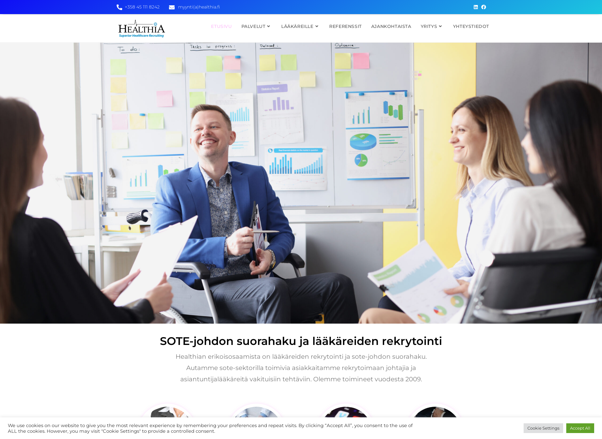 Screenshot for healthia.fi