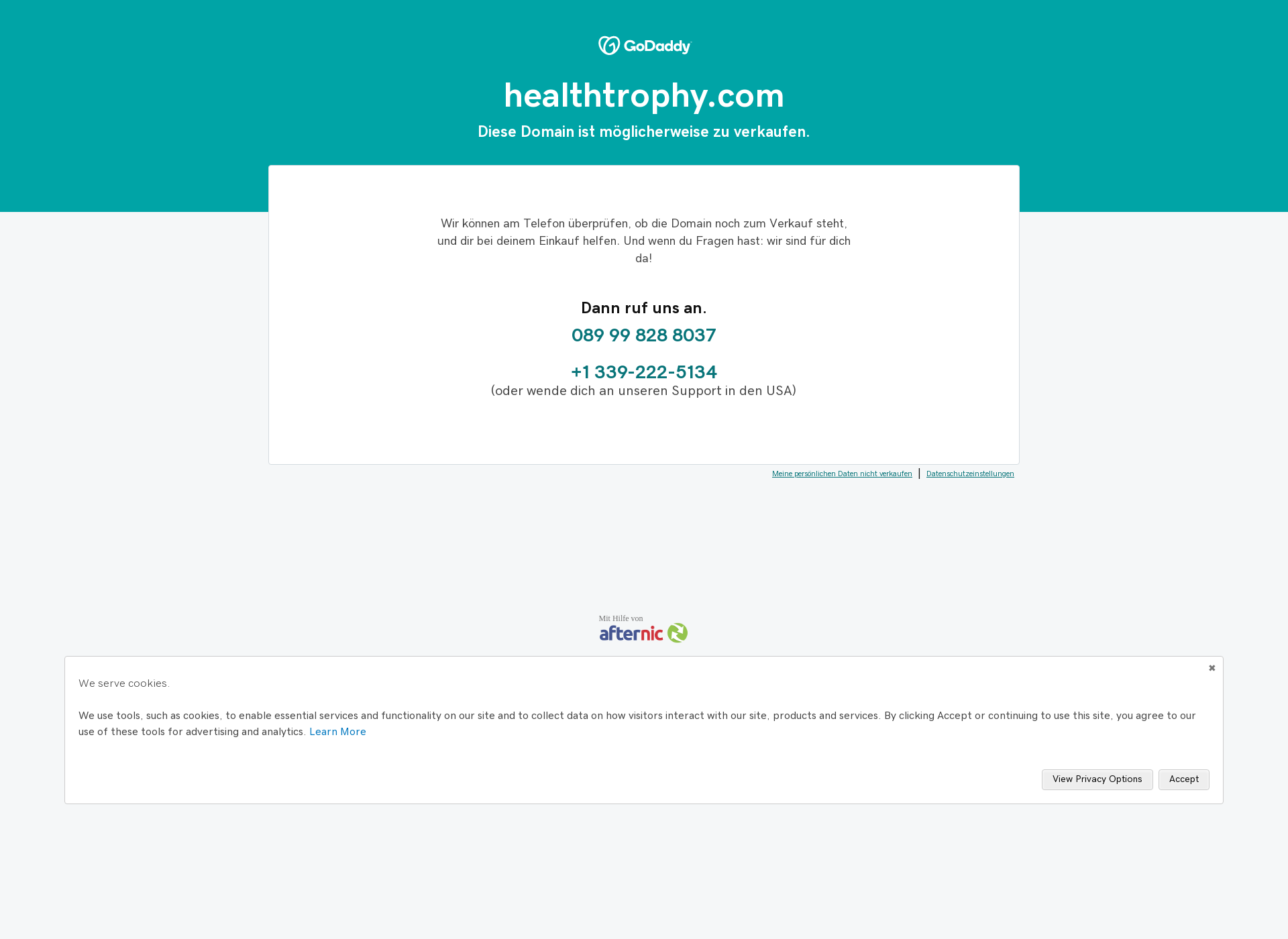 Skärmdump för healthtrophy.com