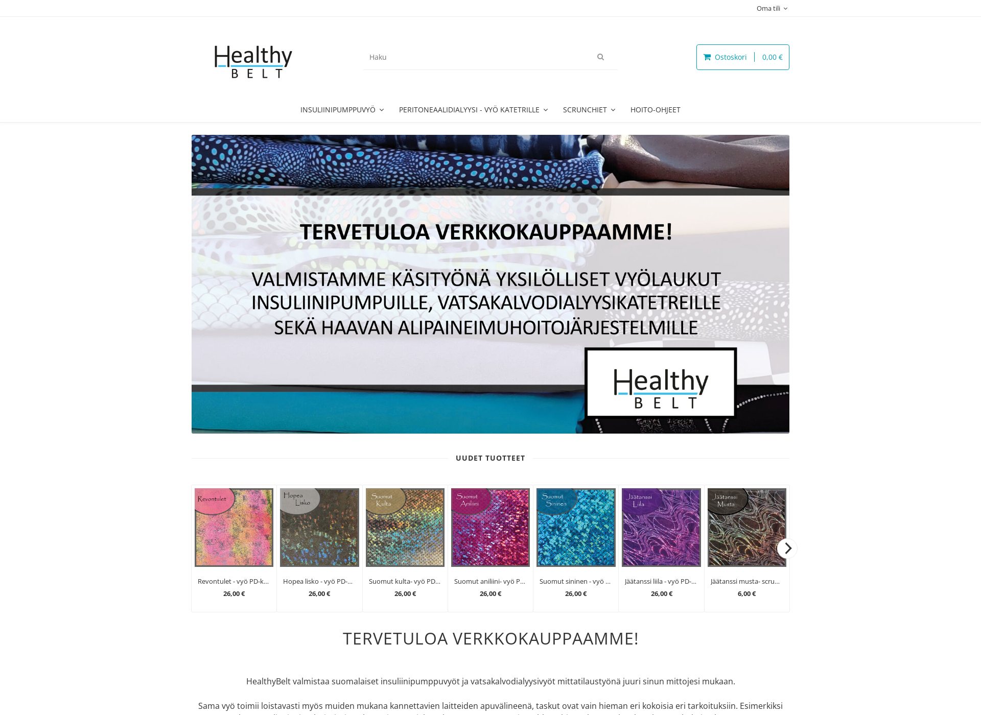 Screenshot for healthybelt.fi