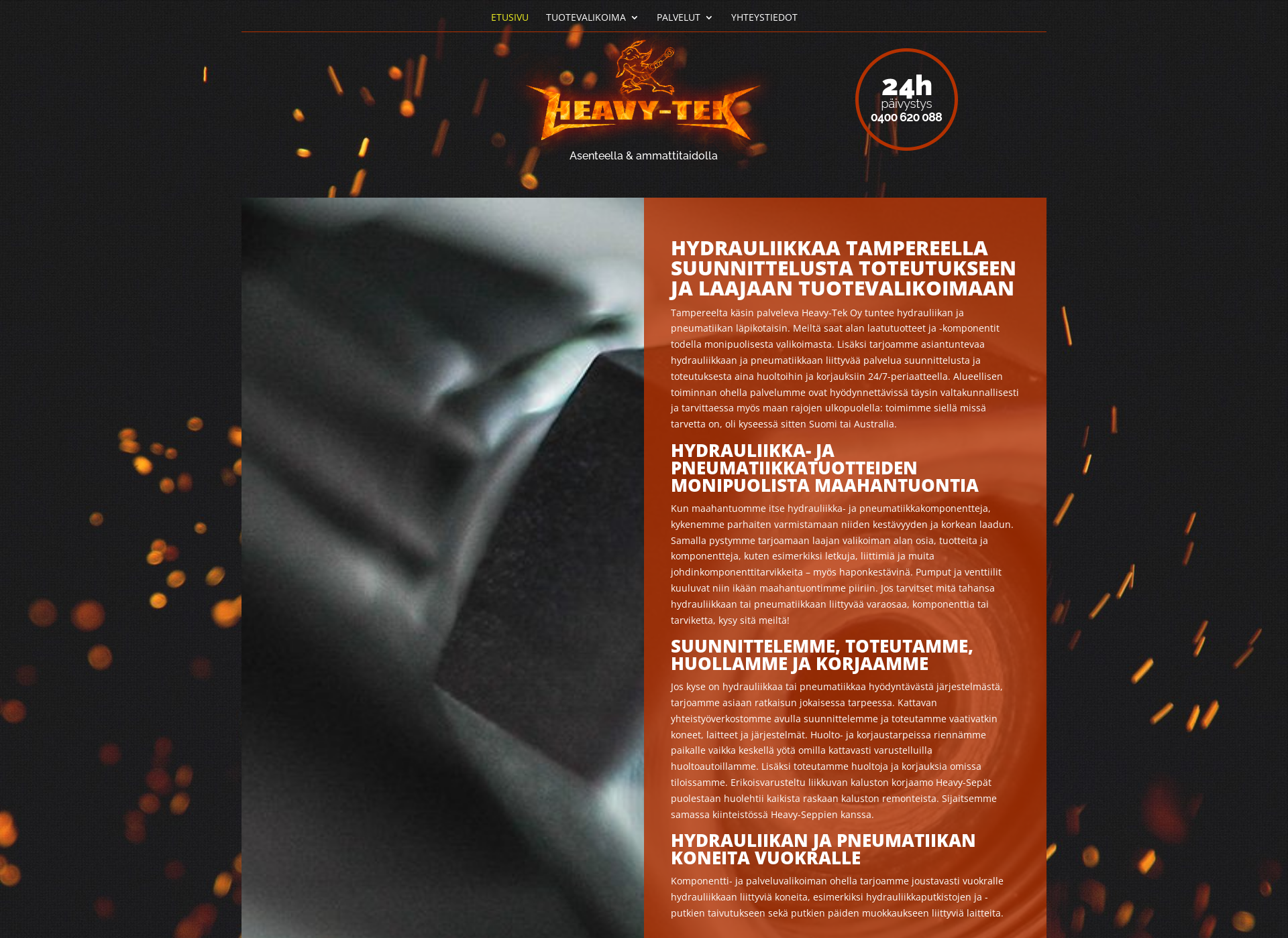 Screenshot for heavytek.fi