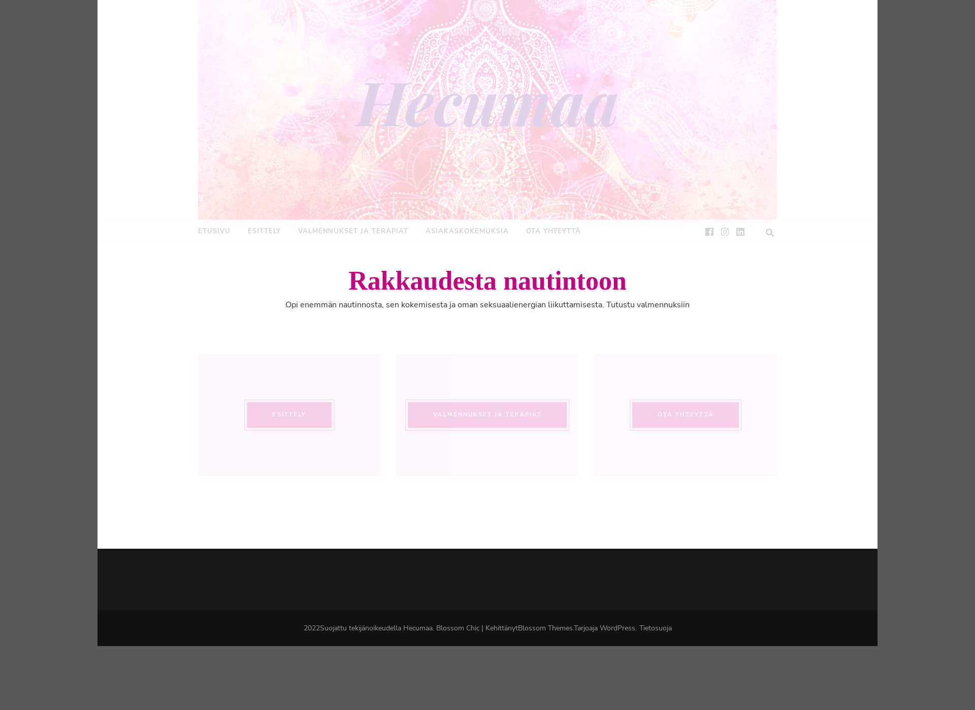 Skärmdump för hecumaa.fi