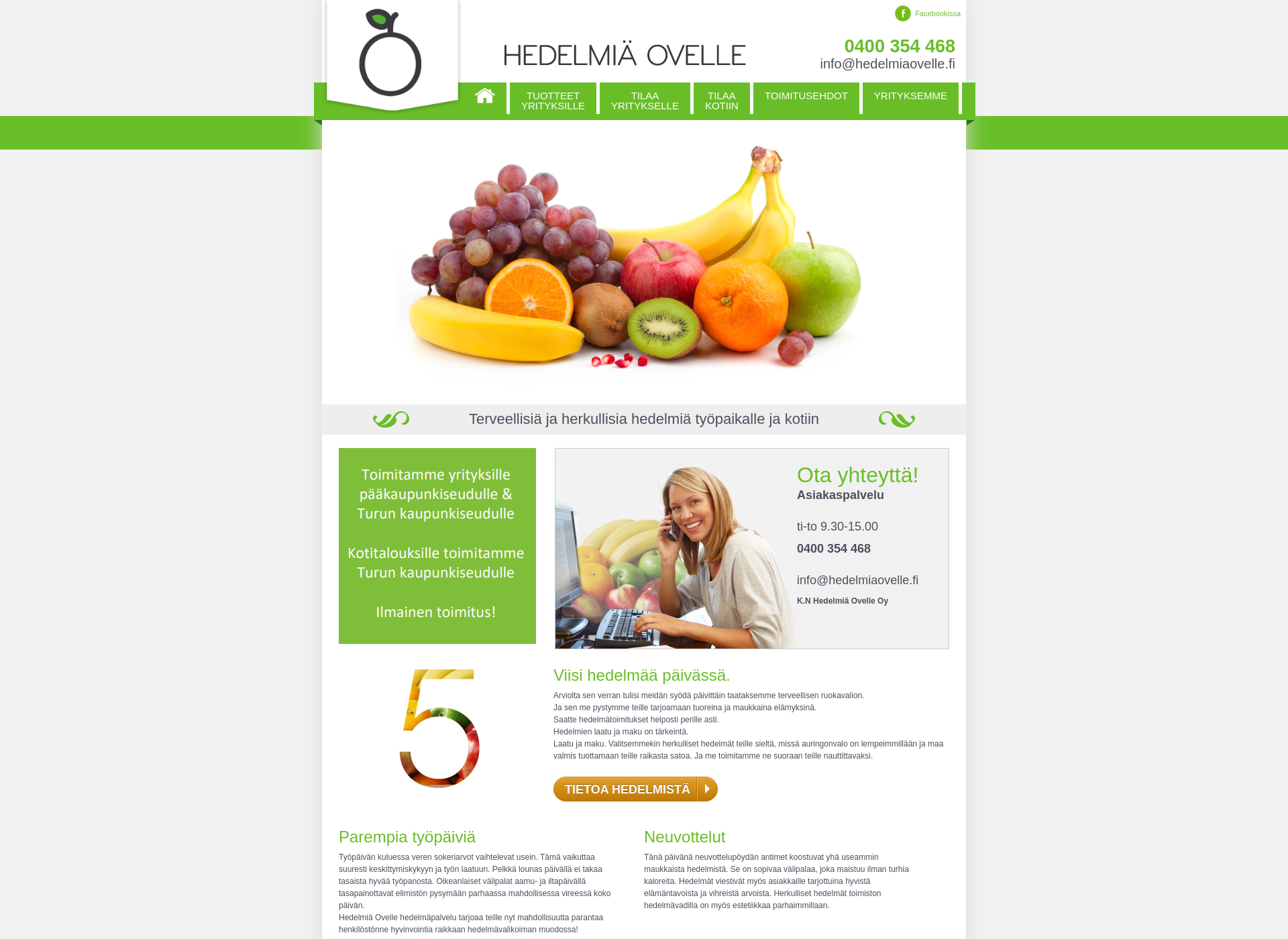 Screenshot for hedelmiaovelle.fi