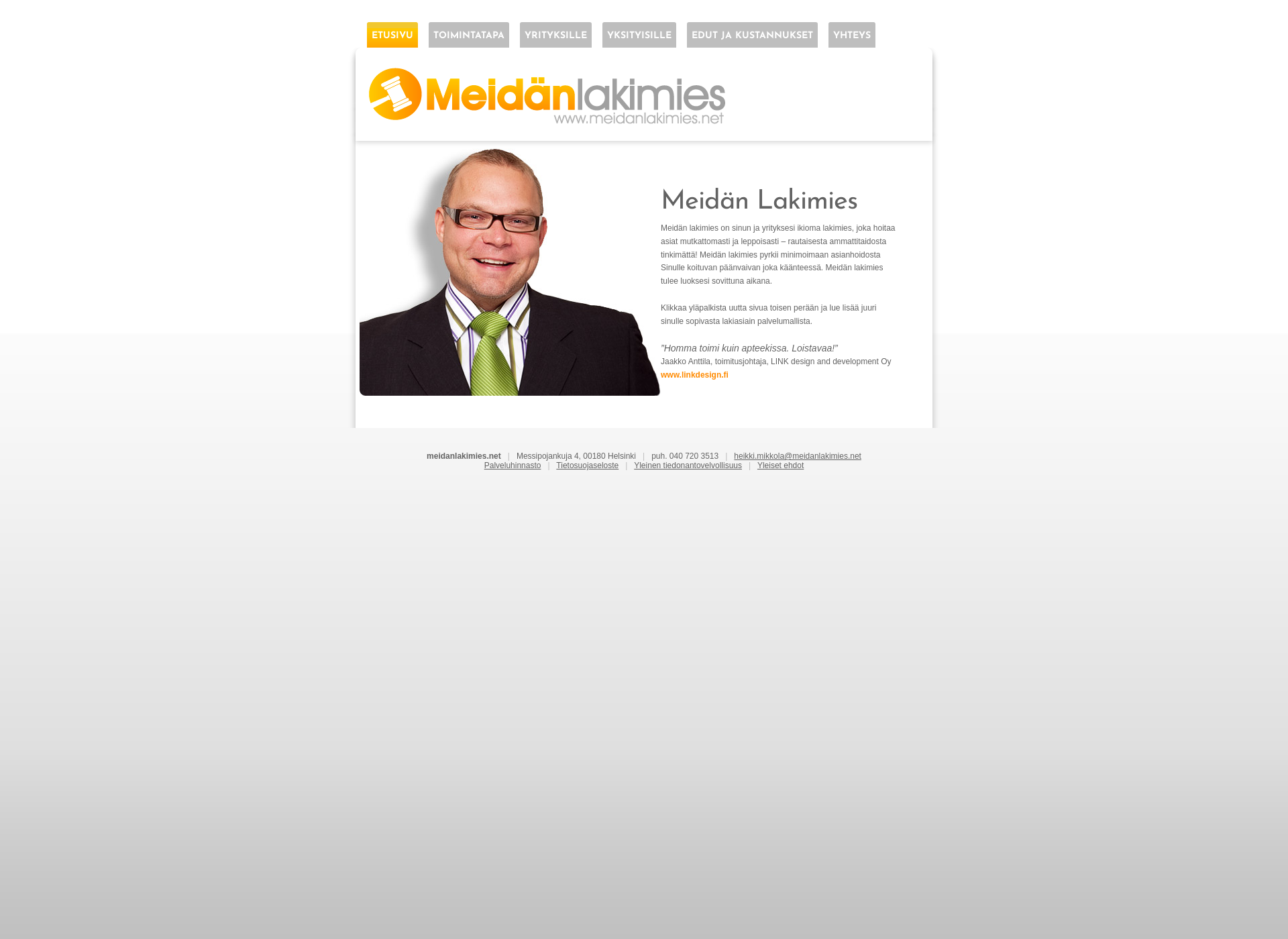 Screenshot for heikkimikkola.fi