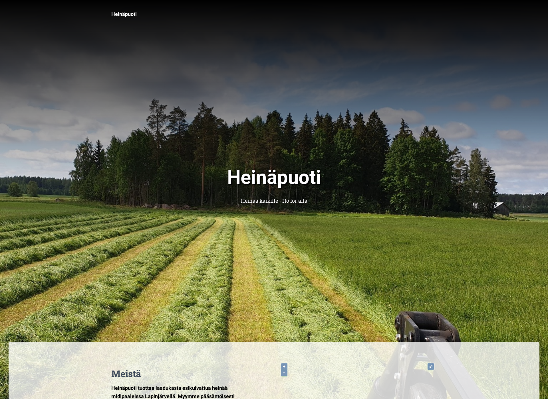 Skärmdump för heinapuoti.fi