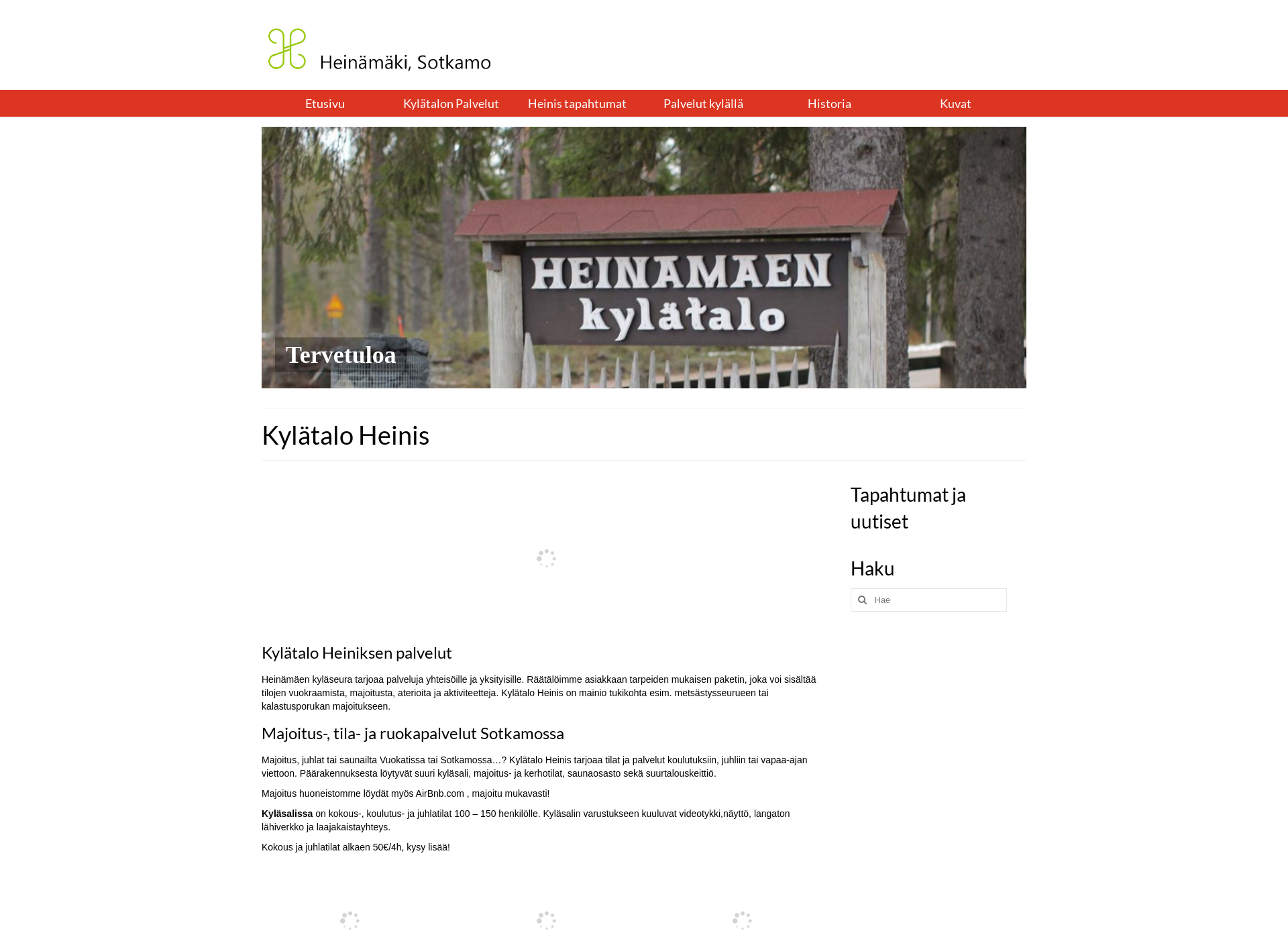 Screenshot for heinissotkamo.fi