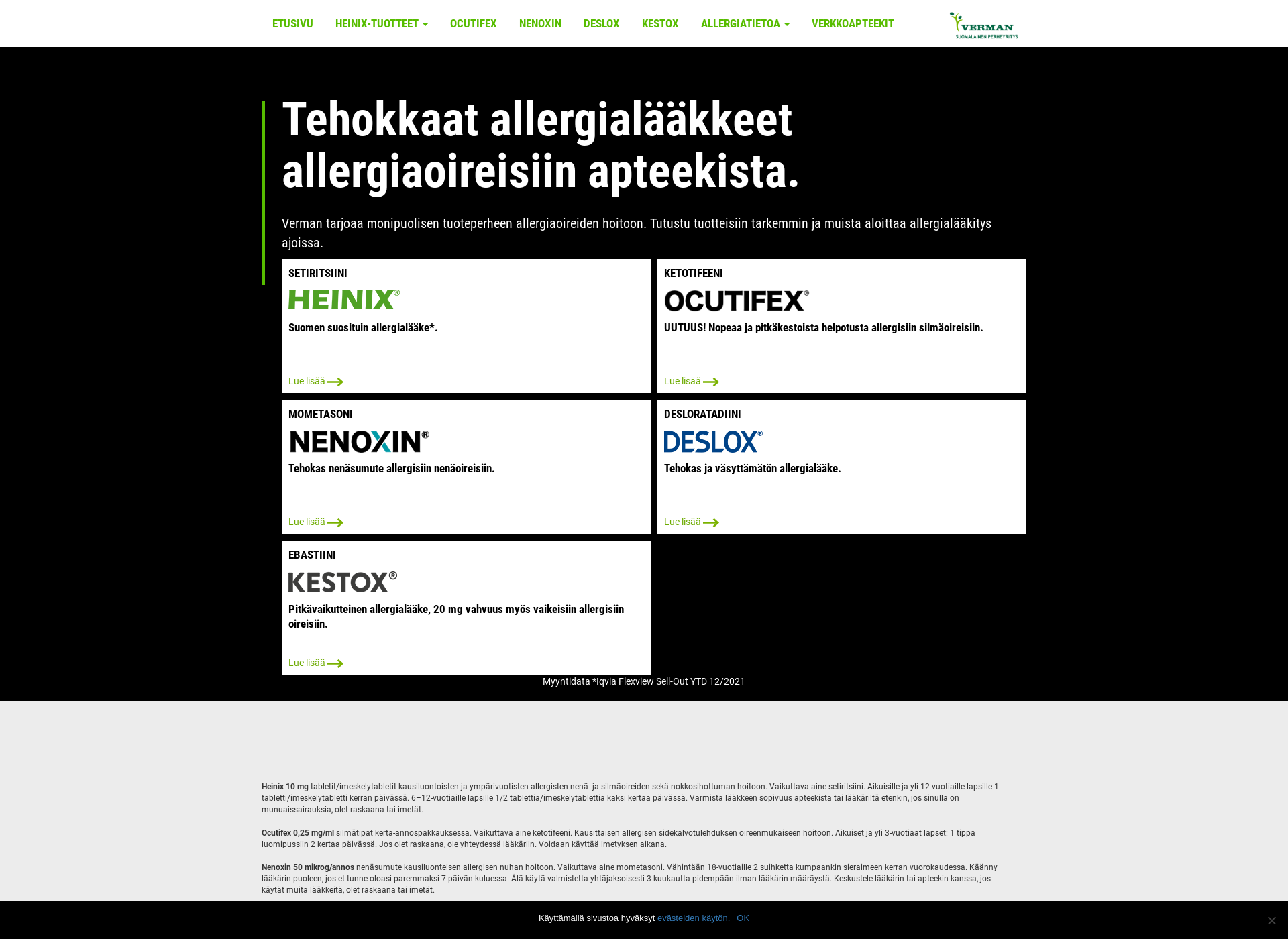 Screenshot for heinix.fi