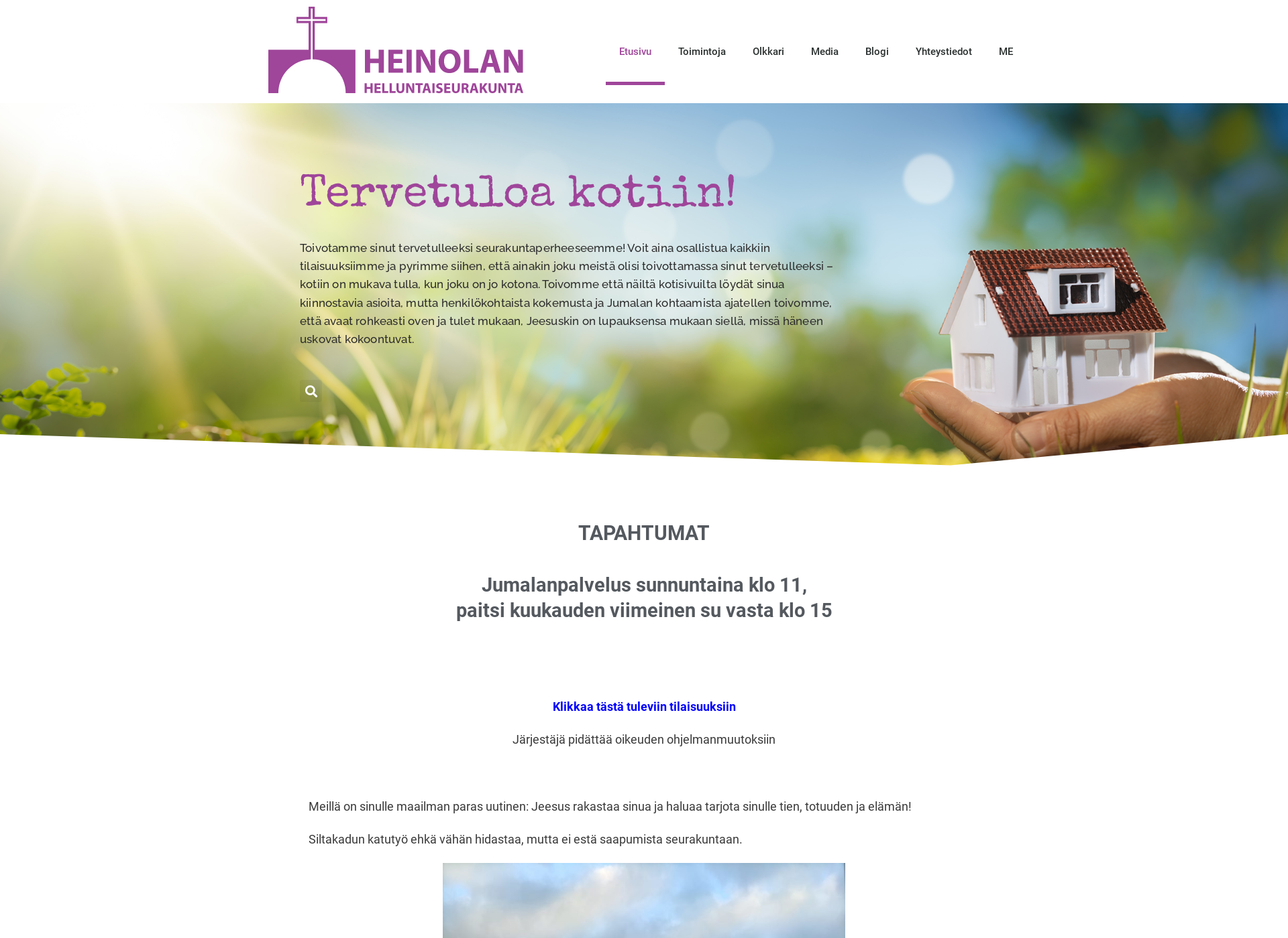 Screenshot for heinolanhelluntaiseurakunta.fi