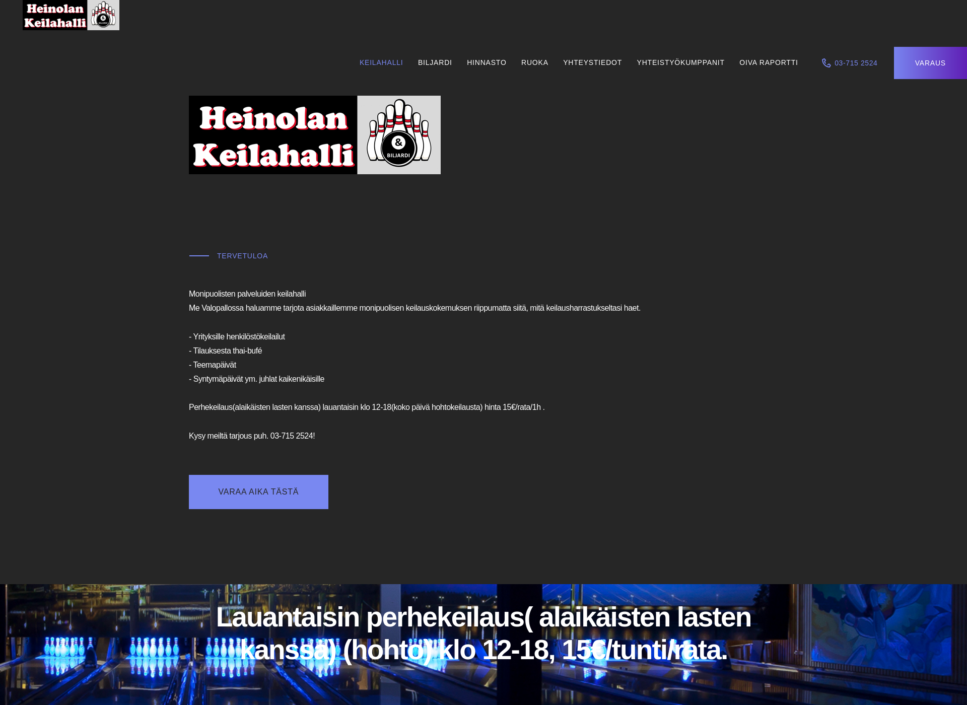 Screenshot for heinolankeilahalli.fi