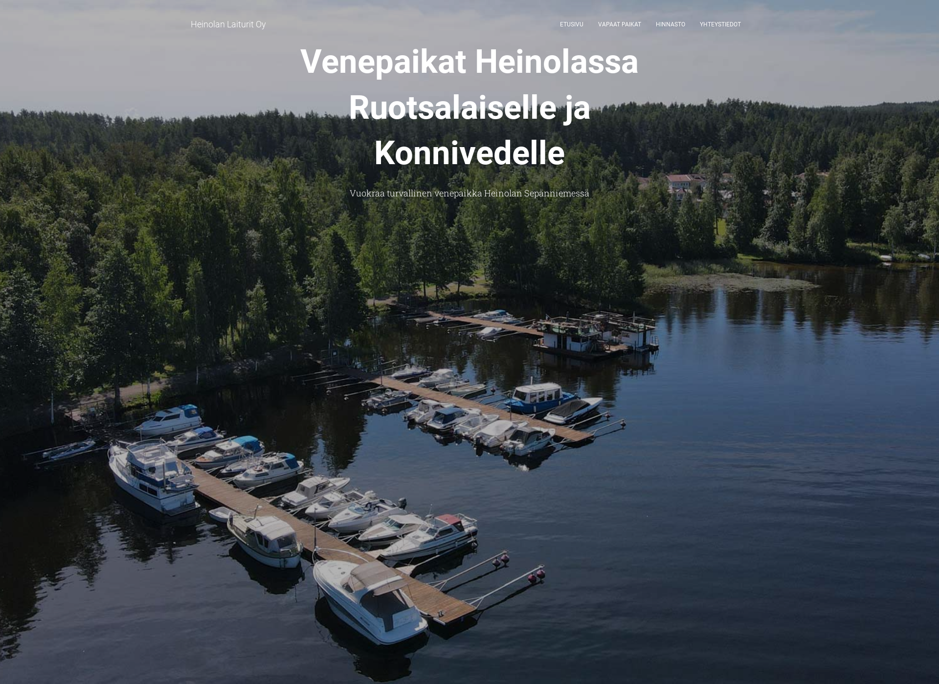 Skärmdump för heinolanlaiturit.fi