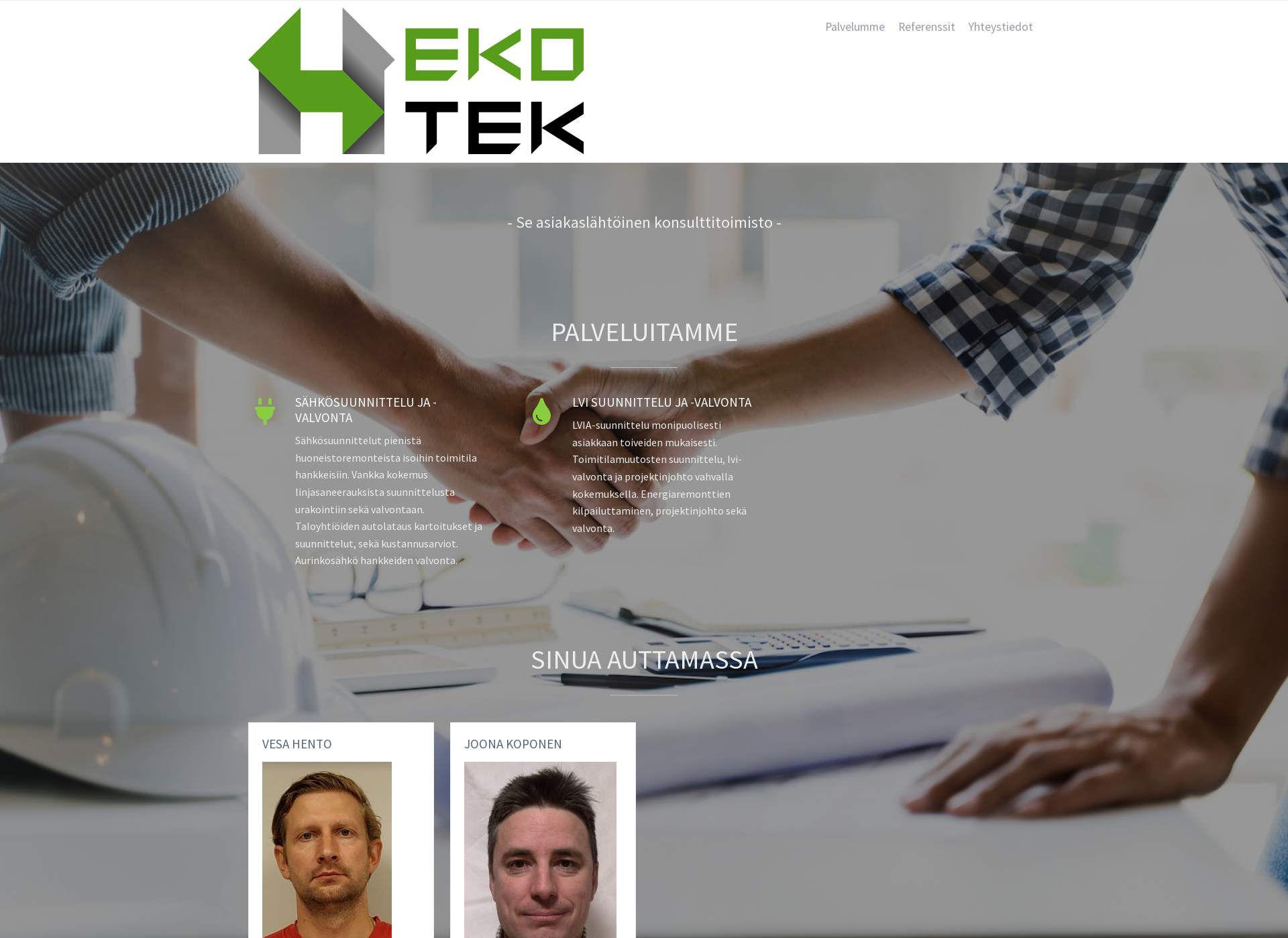 Screenshot for hekotek.fi