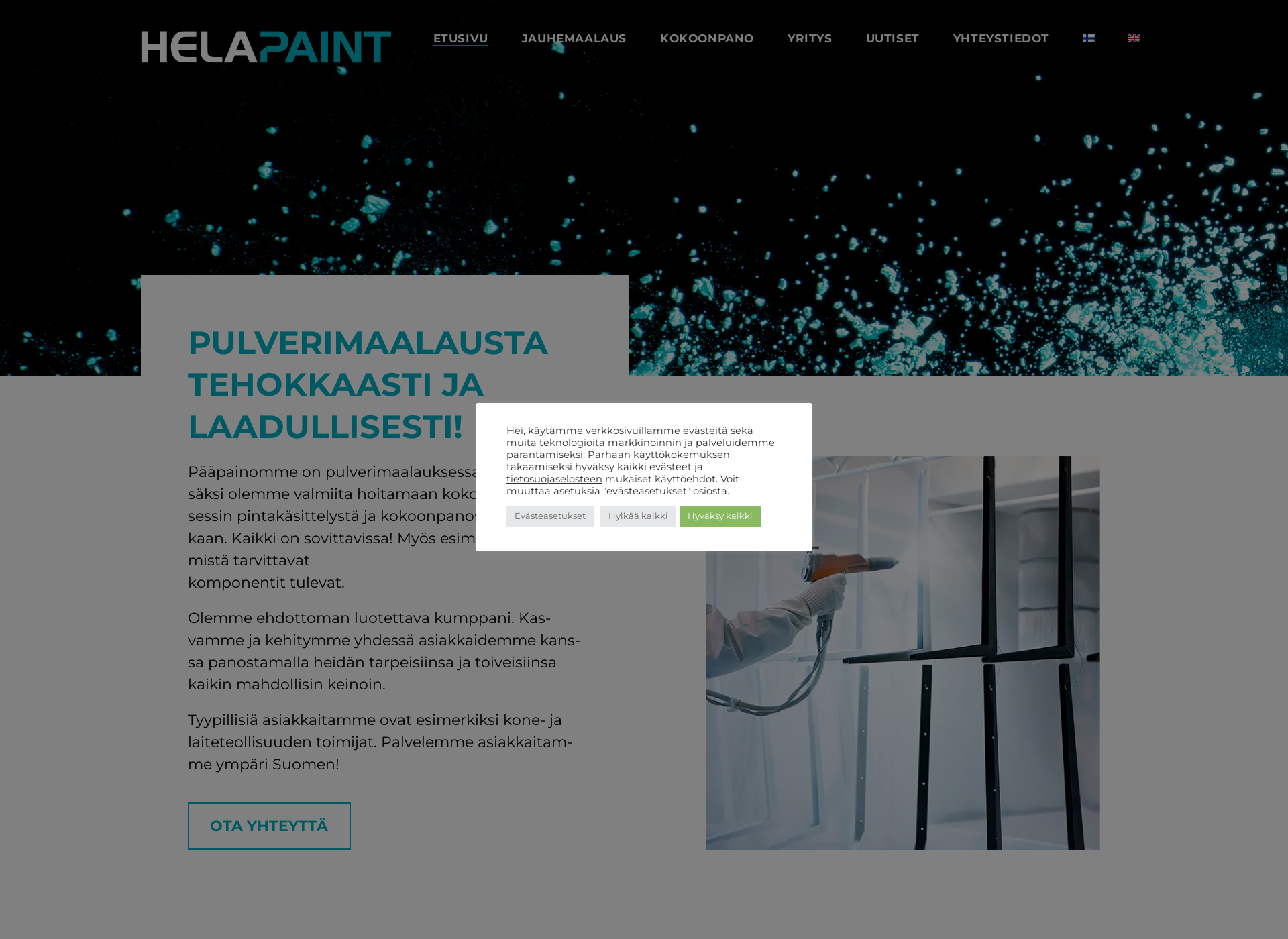 Skärmdump för helapaint.fi