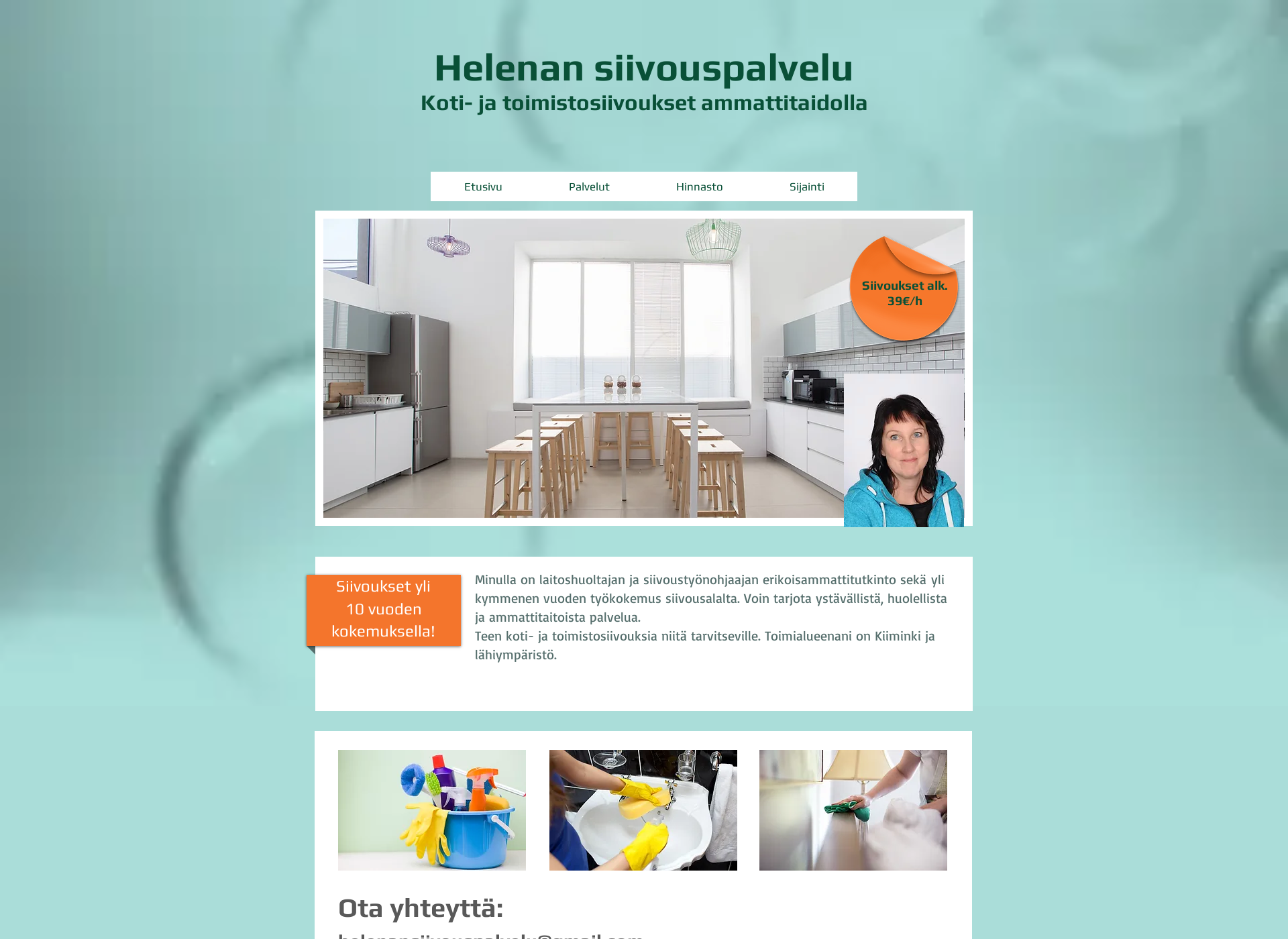 Screenshot for helenansiivouspalvelu.fi