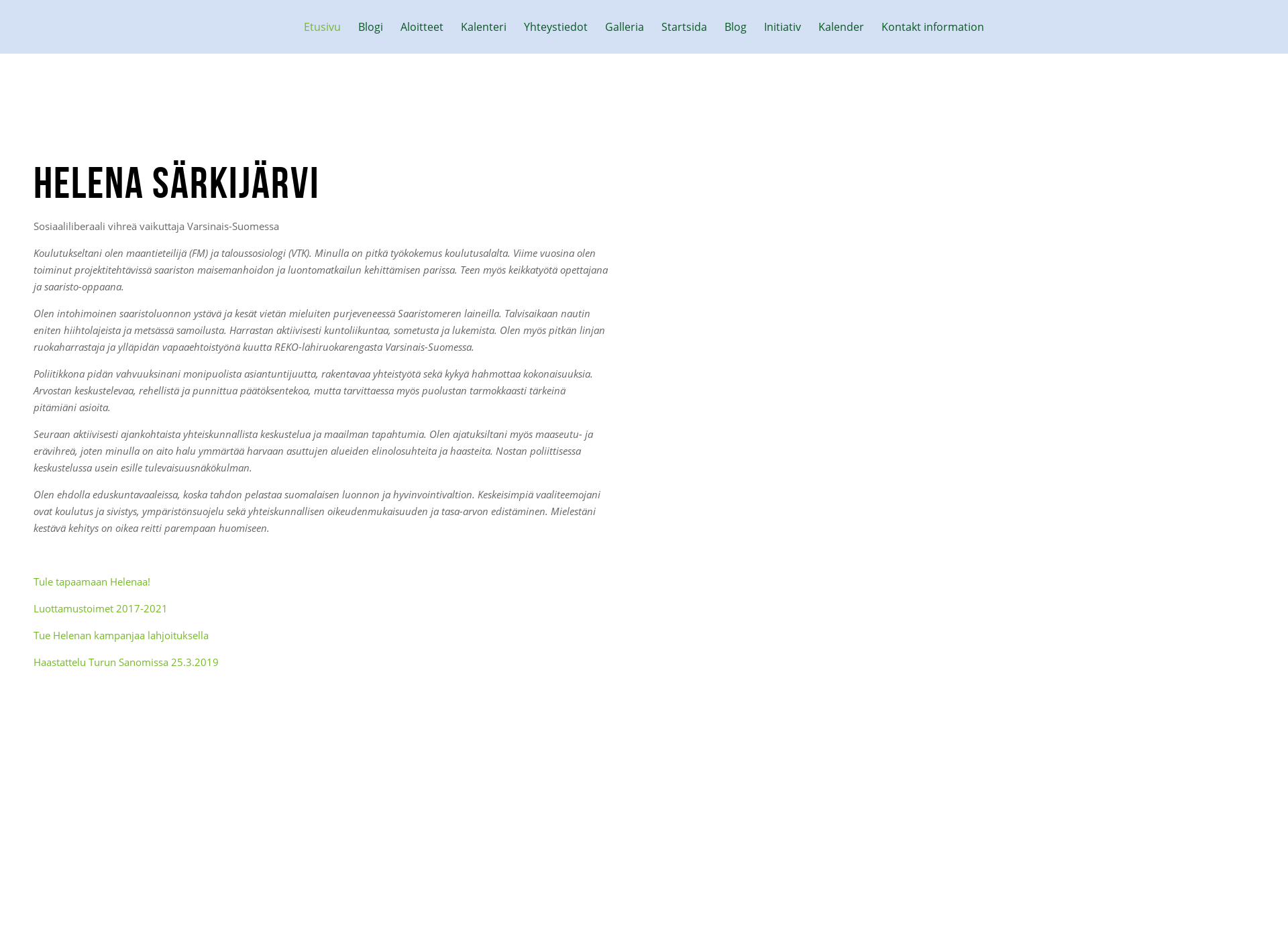 Screenshot for helenasarkijarvi.fi