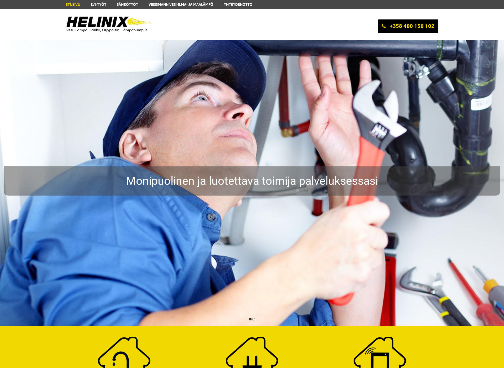 Screenshot for helinix.fi