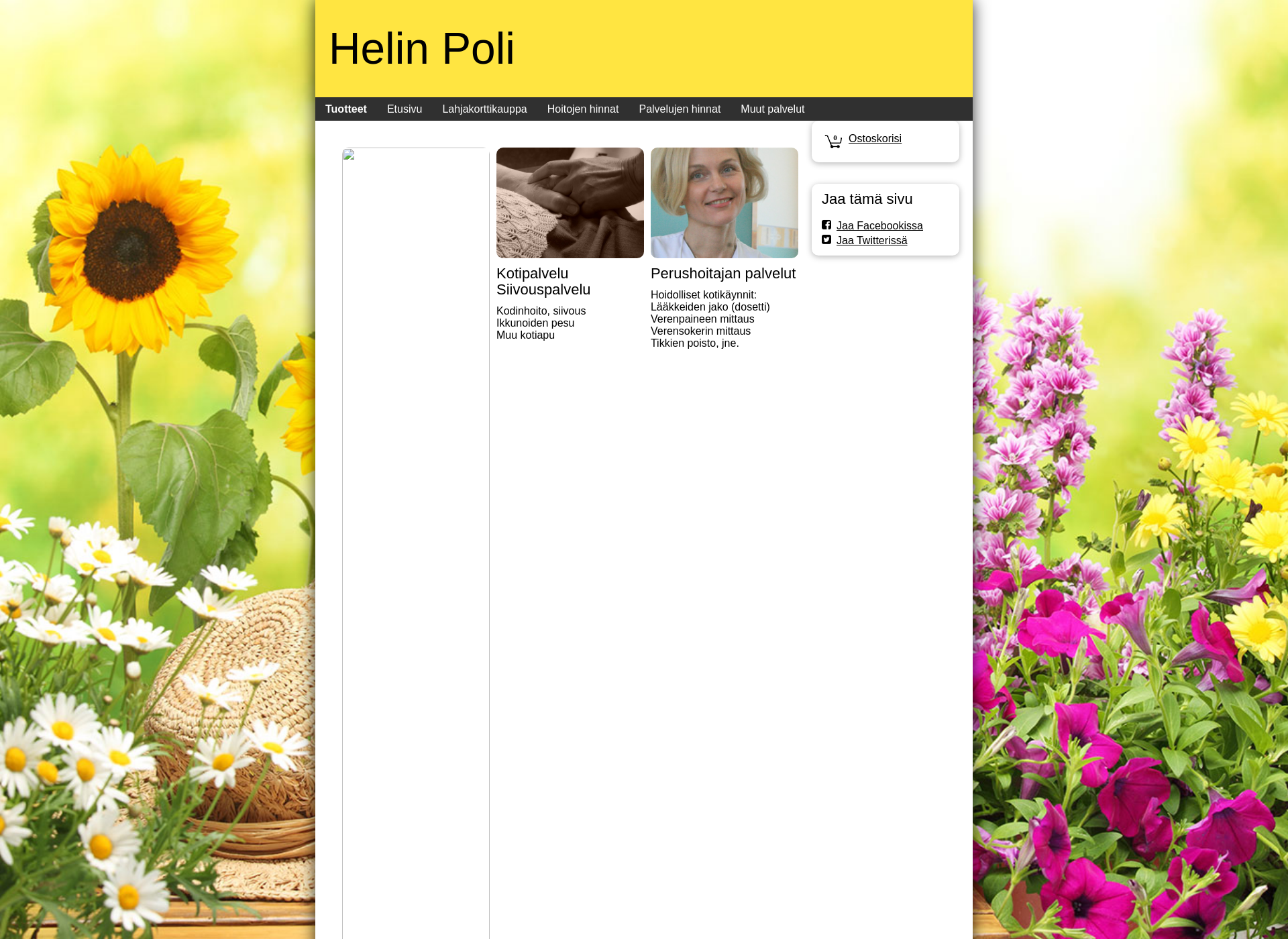 Screenshot for helinpoli.fi