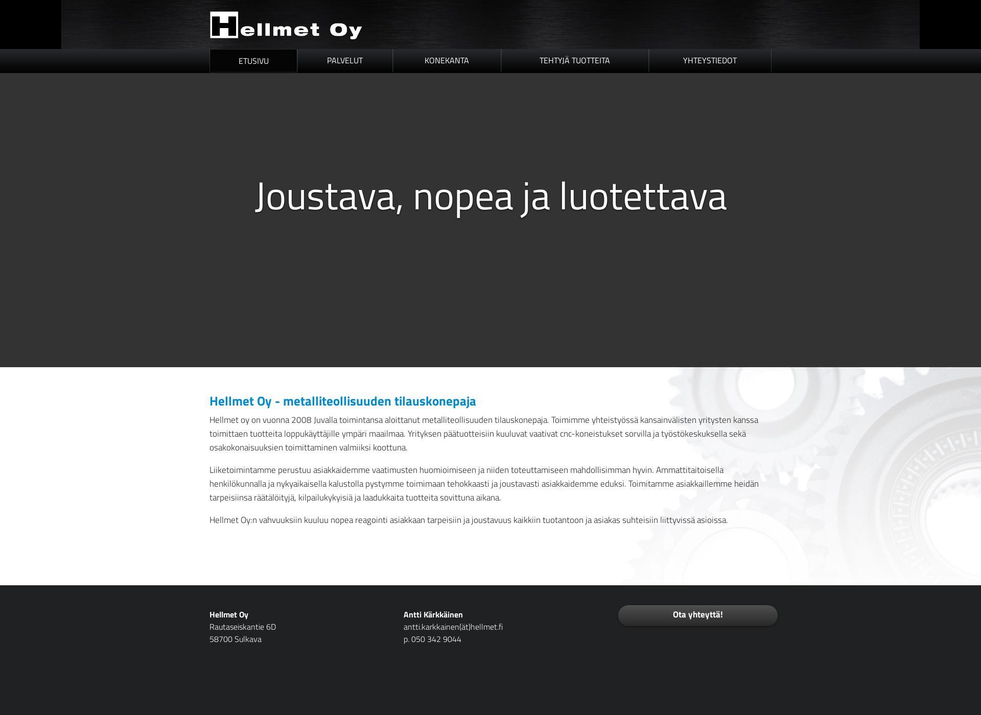 Screenshot for hellmet.fi