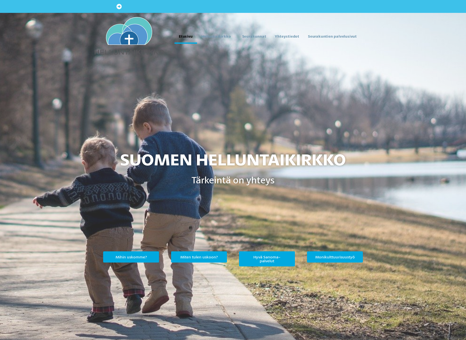 Skärmdump för helluntaiseurakunnat.fi