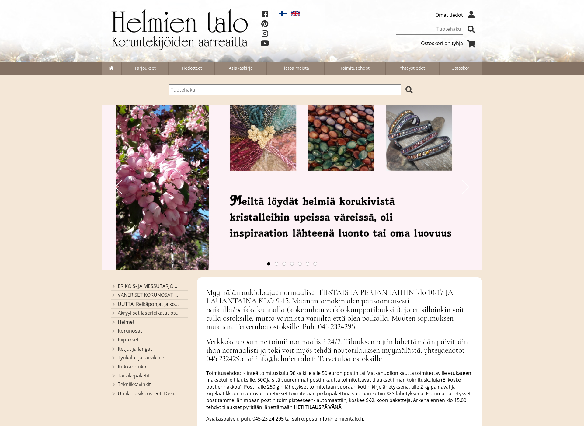 Screenshot for helmientalo.fi