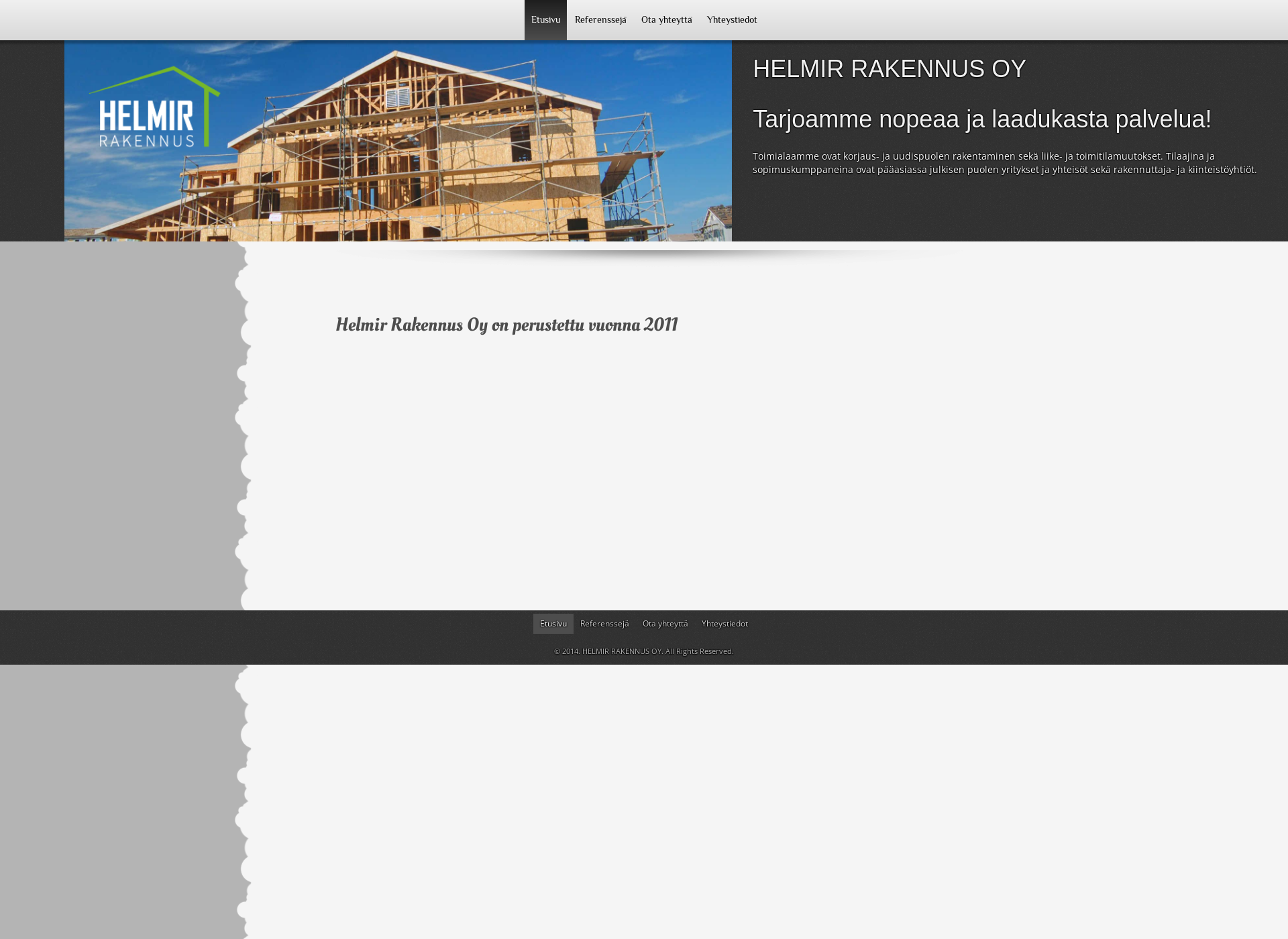 Screenshot for helmirrakennus.fi