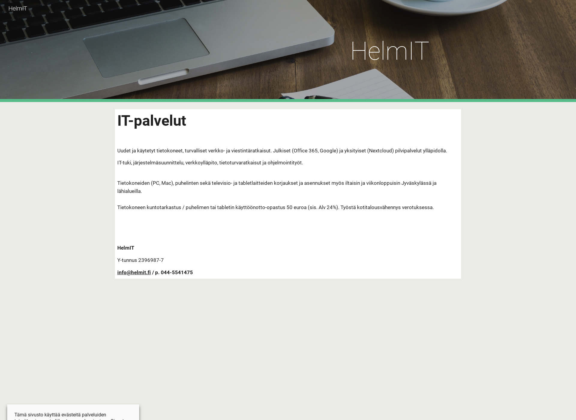 Screenshot for helmit.fi