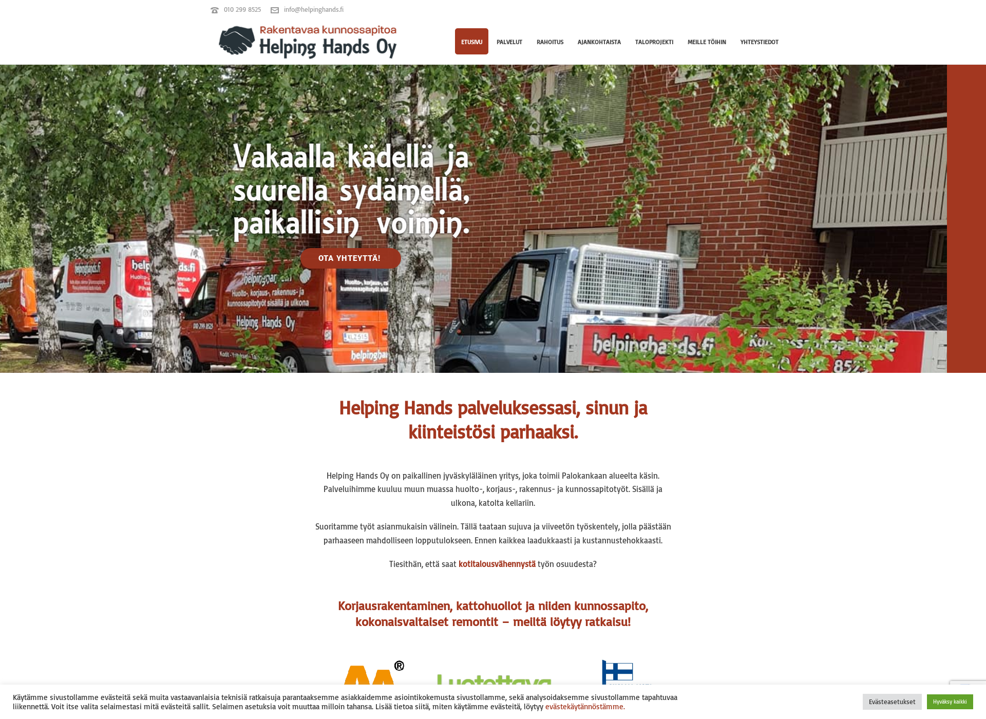 Screenshot for helpinghands.fi
