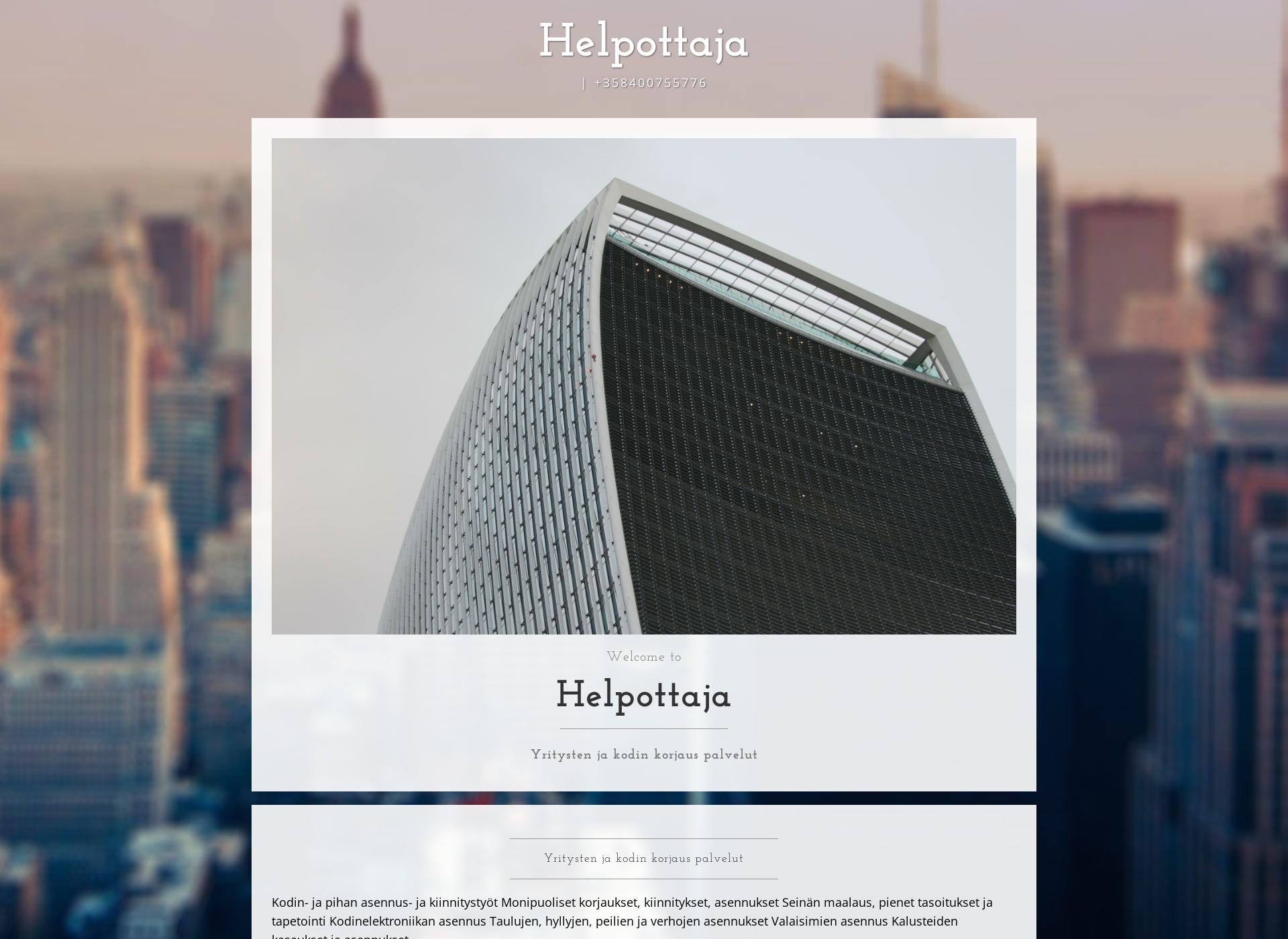 Screenshot for helpottaja.fi