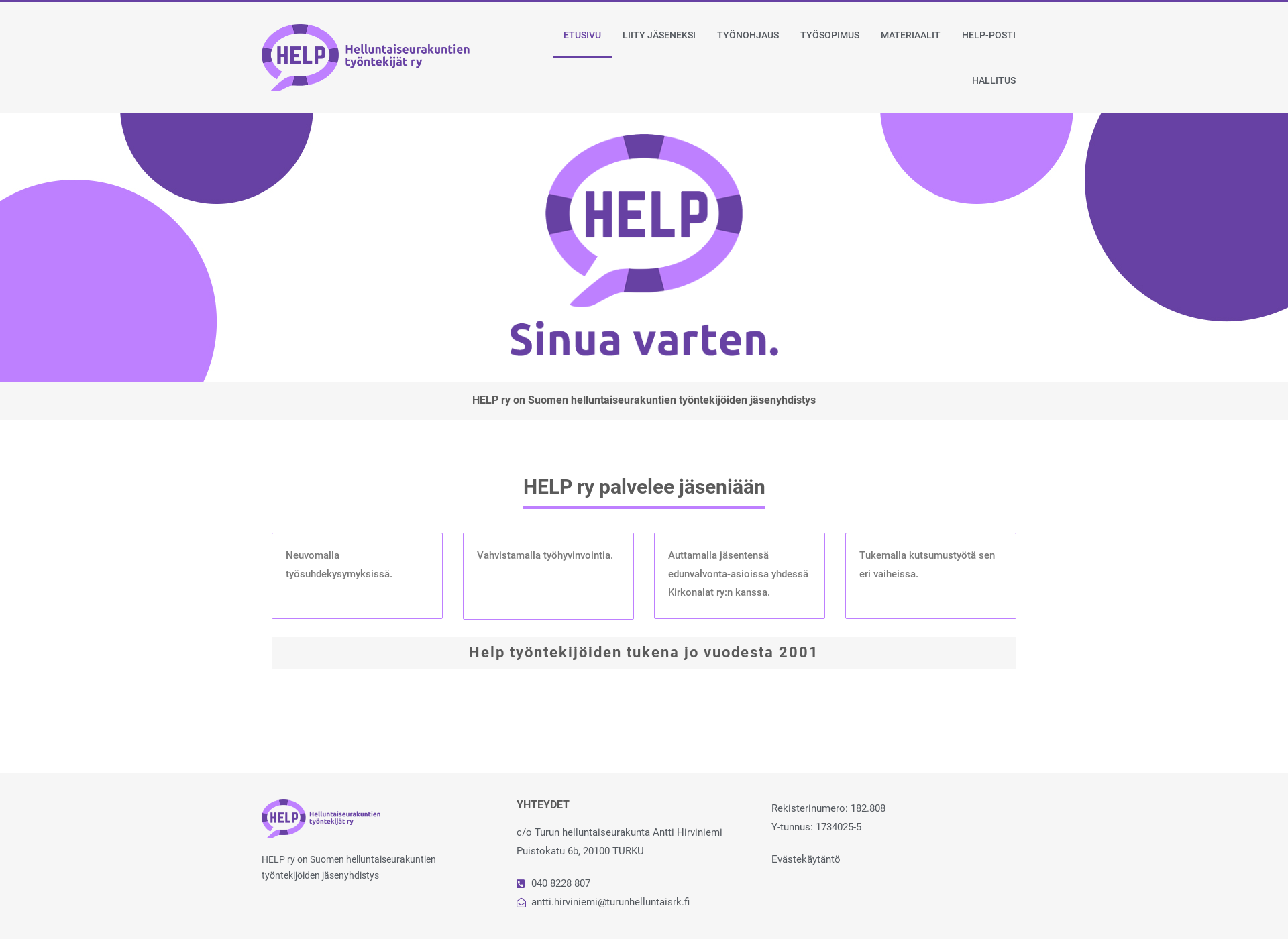 Skärmdump för helpry.fi